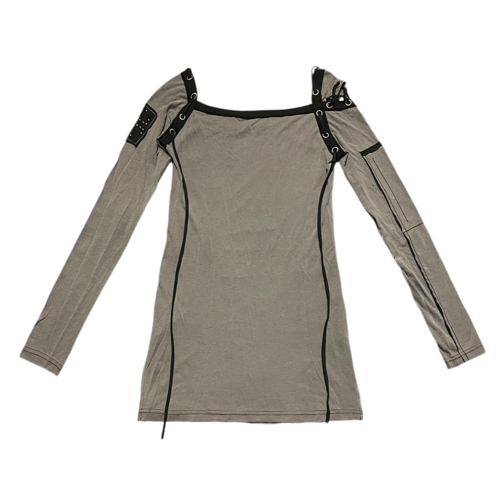 Salvage NWOT VTG Salvage x The Devil's Dress black & grey dress Size M / US 6-8 / IT 42-44 - 2 Thumbnail