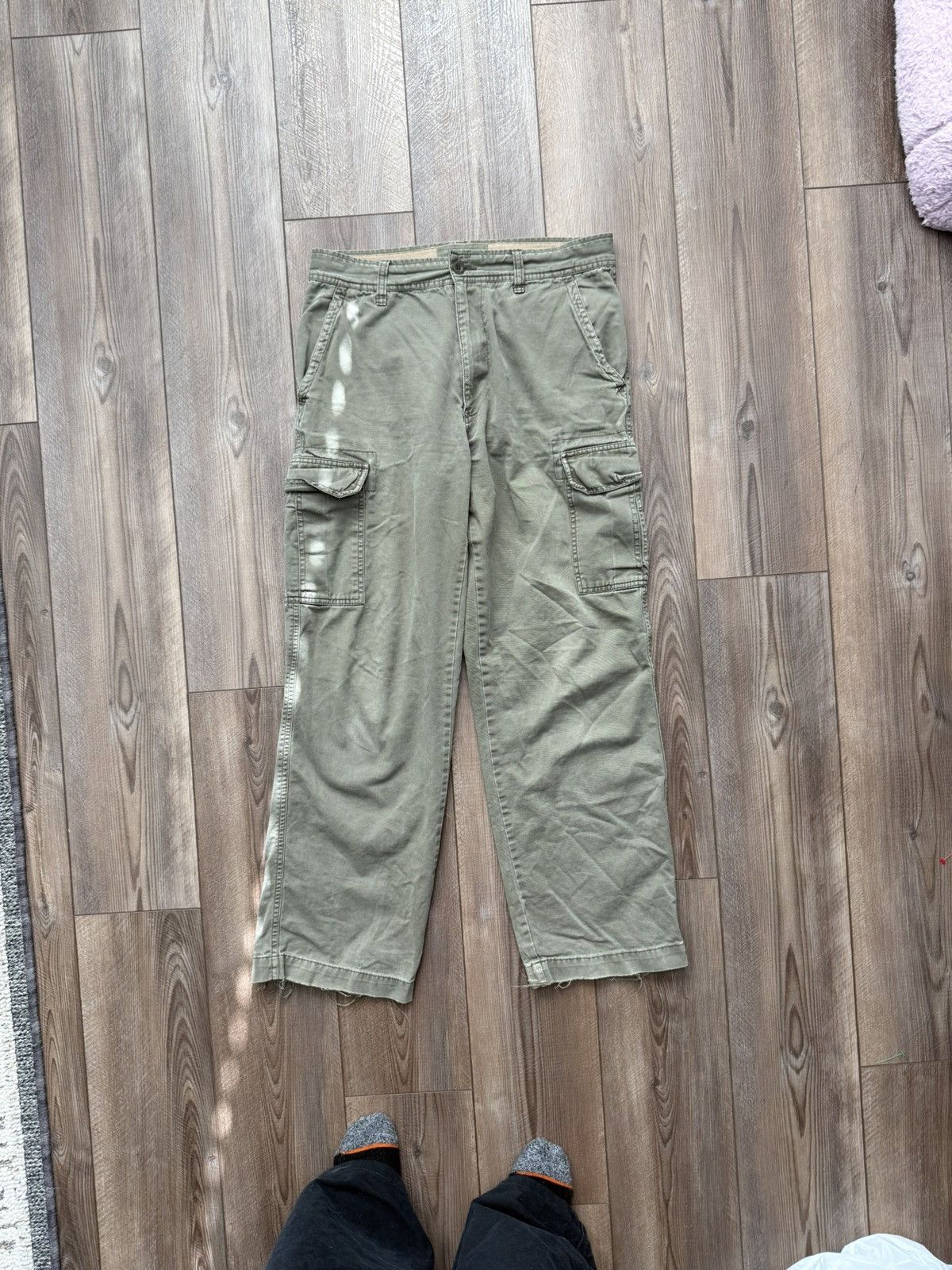 Old Navy y2k military green baggy cargo pants from old navy Size US 30 / EU 46 - 2 Thumbnail
