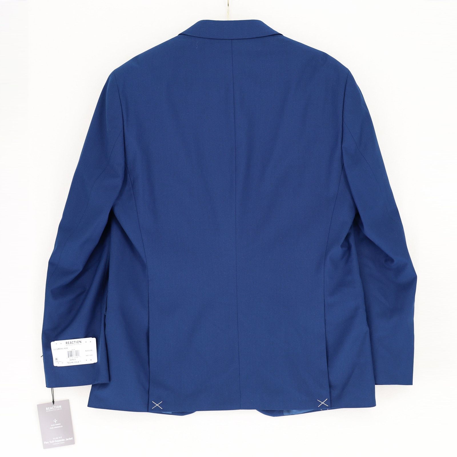 Kenneth Cole Kenneth Cole Reaction Men's Blue Classic Slim Blazer 42R Size 42R - 7 Thumbnail