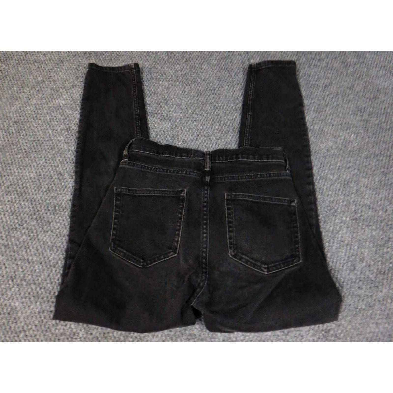 Everlane Everlane Jeans skinny Womens 24 black Denim Slim Pockets Zipper Regular 26in Inseam Jeans Womens Size 42" / US 20 - 6 Thumbnail