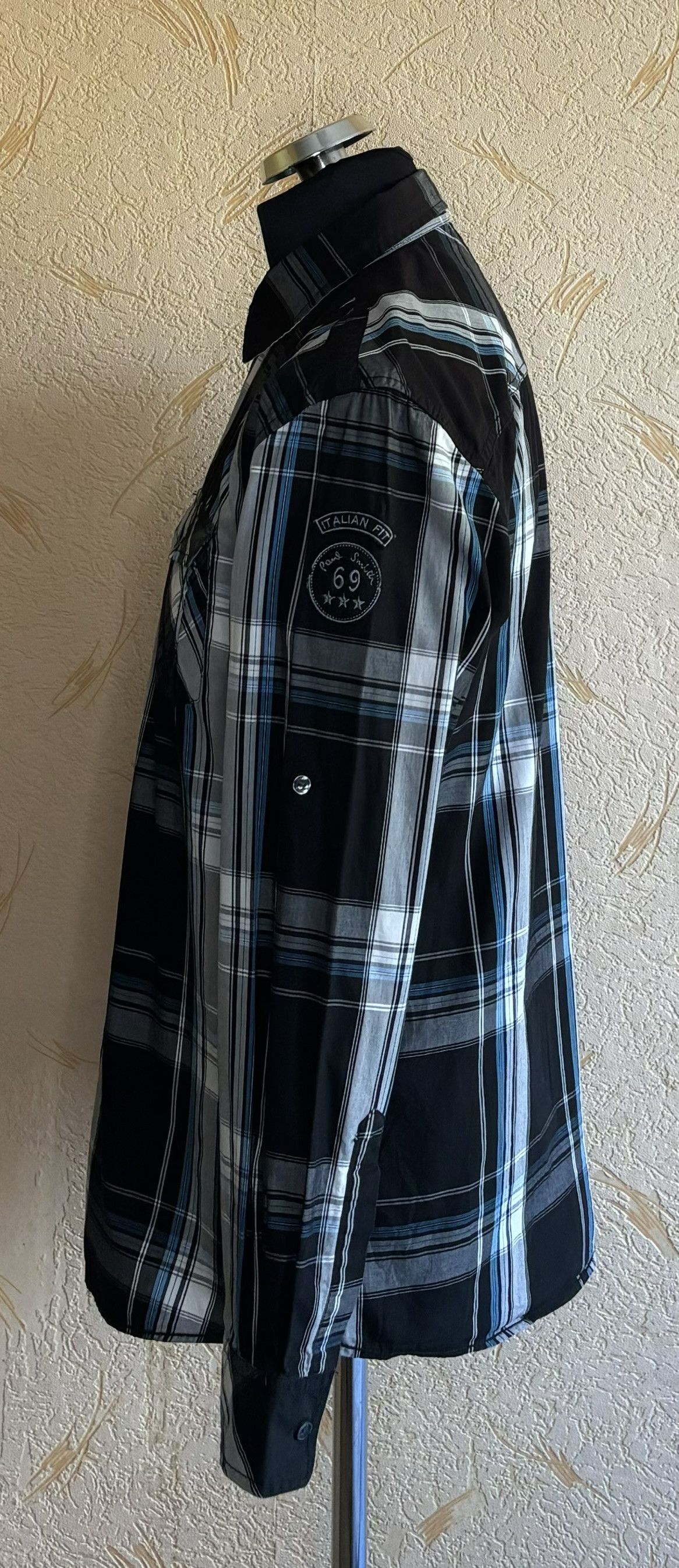 Paul Smith Paul Smith Italian Fit 69 black white check shirt size XL Size US XL / EU 56 / 4 - 3 Thumbnail