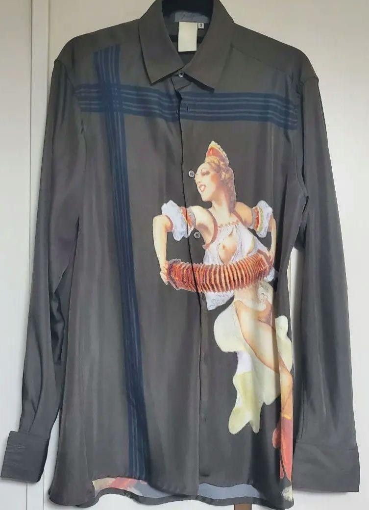 Yohji Yamamoto POUR HOMME archive 01aw Gansg Star era pinup girl shirt Size US L / EU 52-54 / 3 - 5 Thumbnail
