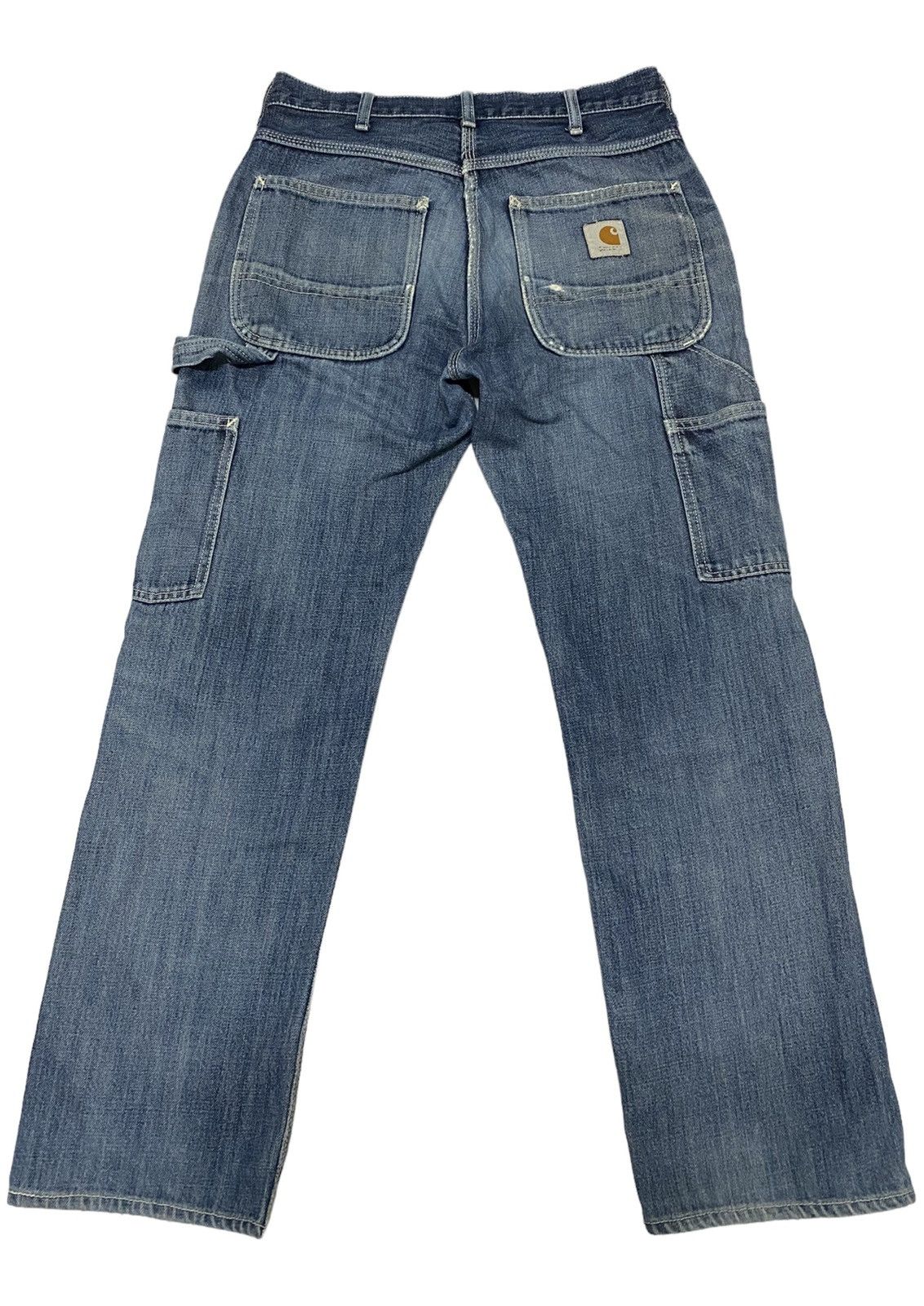 Carhartt Carhartt Distressed Carpenter Denim Pants (C2) Size US 30 / EU 46 - 2 Thumbnail