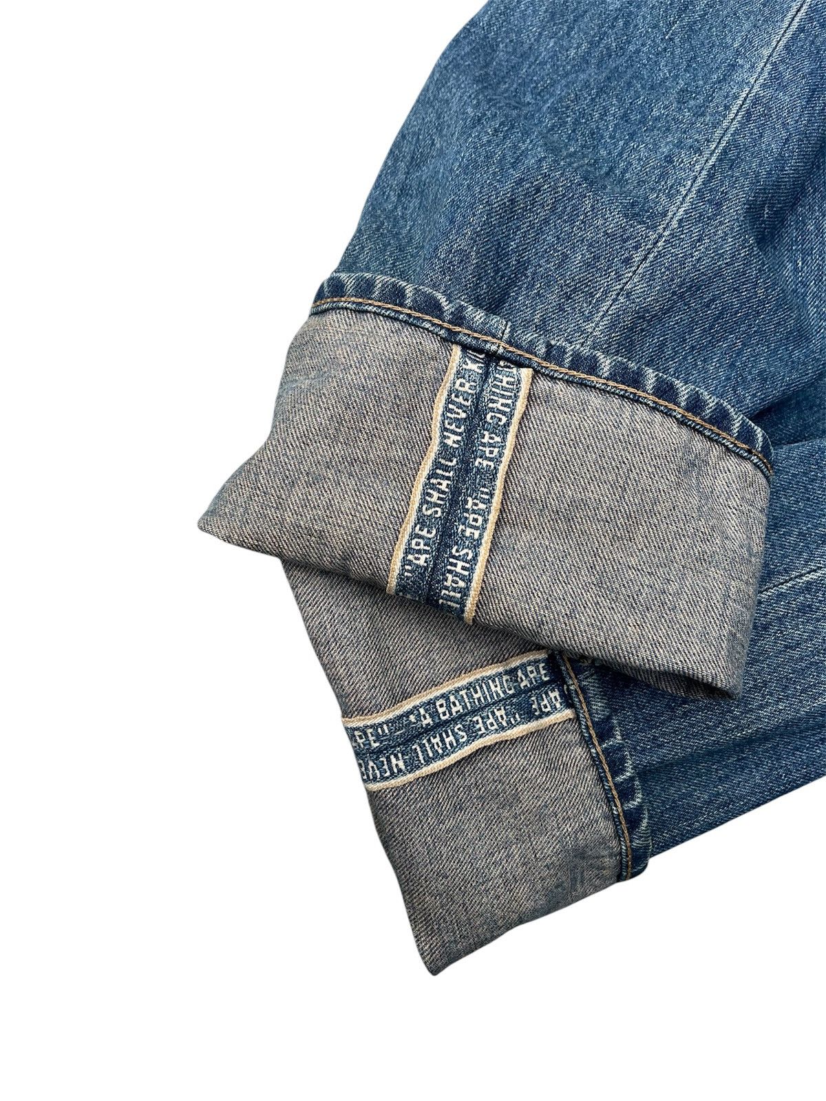 Bape A Bathing Ape Rope Logo ASNKA Selvedge Denim Jeans Size US 36 / EU 52 - 6 Thumbnail