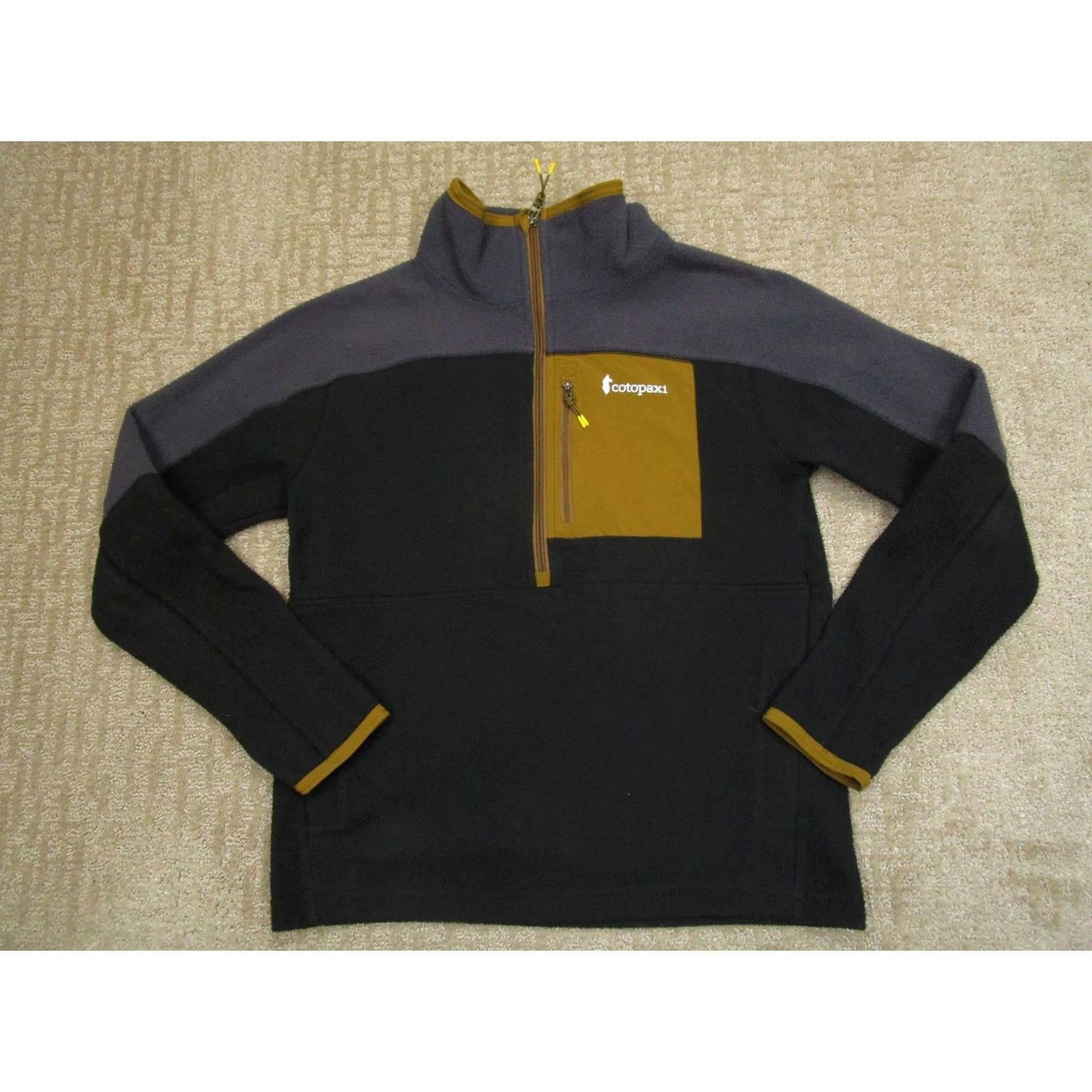 Cotopaxi Cotopaxi Pullover Men Small Black Fleece 1/2 Zip Pocket Logo Mock Neck Sweatshirt Jacket Style: Pullover Size US S / EU 44-46 / 1 - 2 Thumbnail
