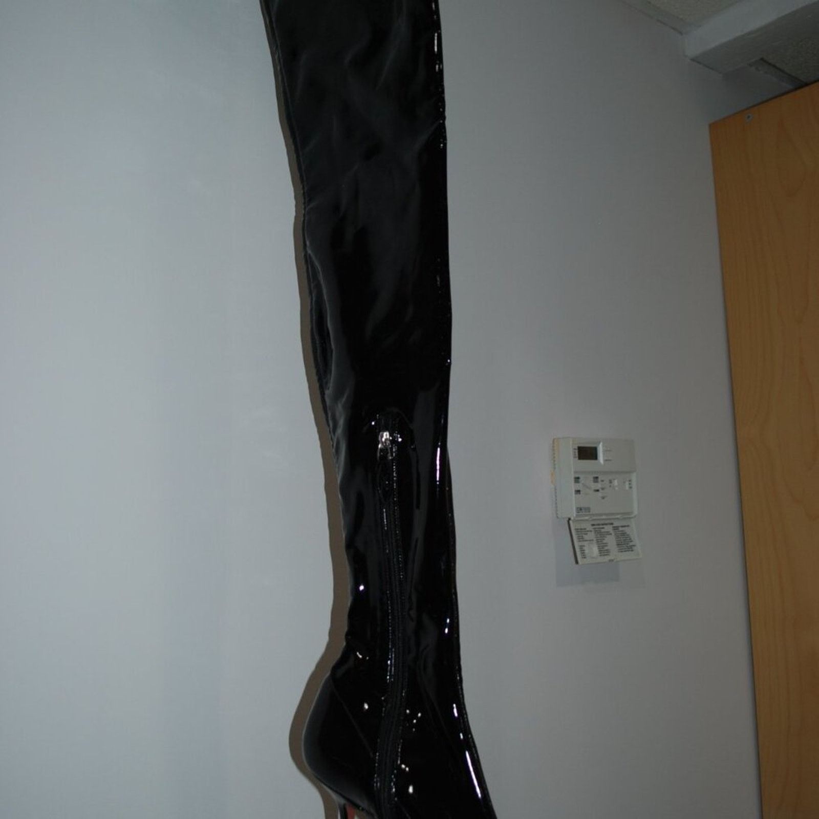 Amina Muaddi AMINA MUADDI Begum Latex Over-the-Knee Boots Size 40 Size US 10 / IT 40 - 8 Thumbnail