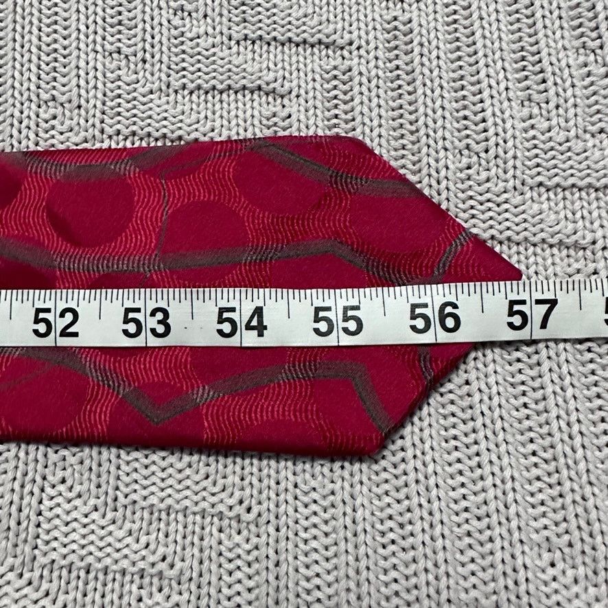 Guy Laroche Vintage Guy Laroche maroon monotone polka dot silk tie Size ONE SIZE - 4 Thumbnail