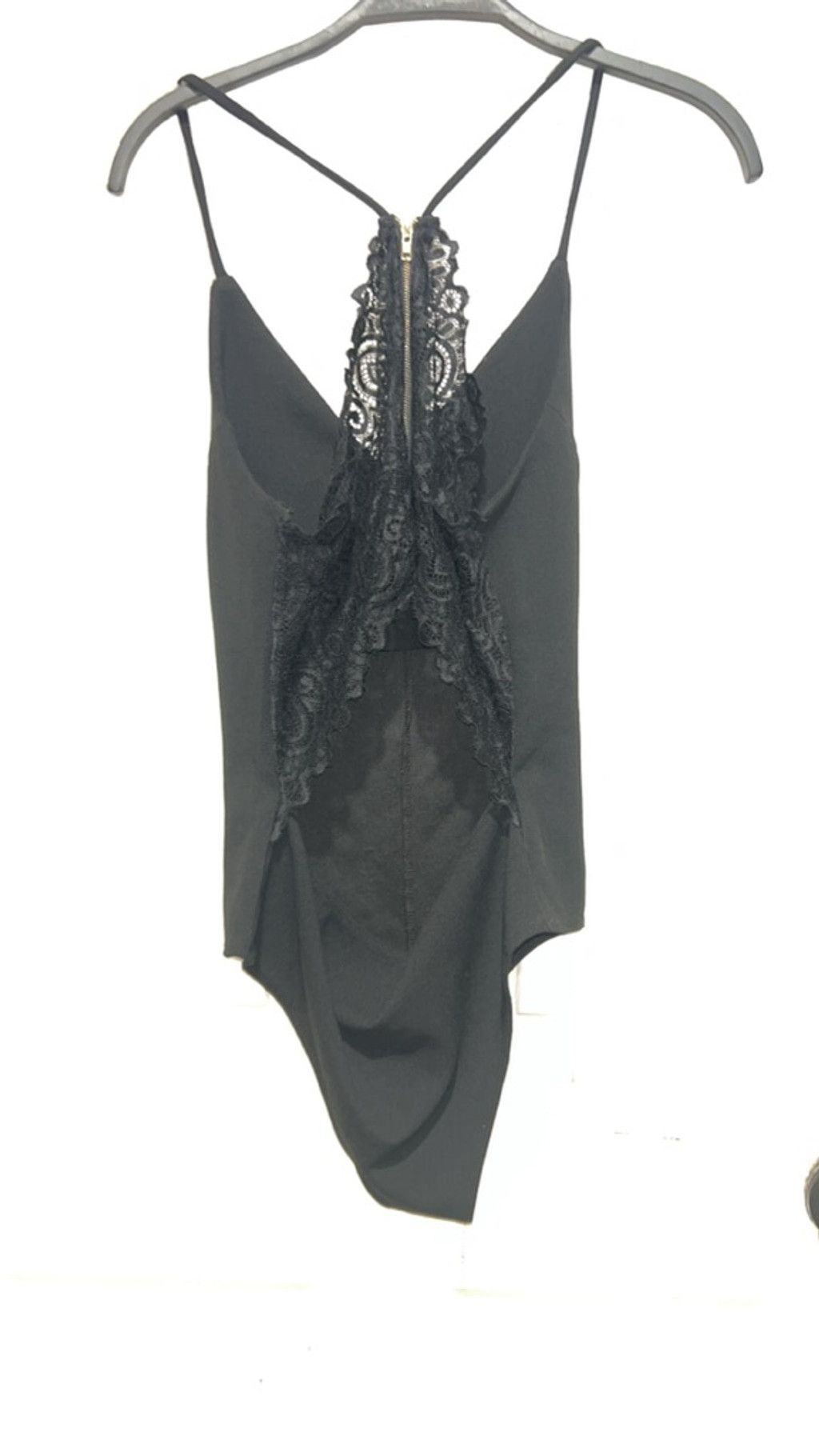 The Unbranded Brand Women's Black Lace Back Bodysuit S Size S / US 4 / IT 40 - 3 Thumbnail
