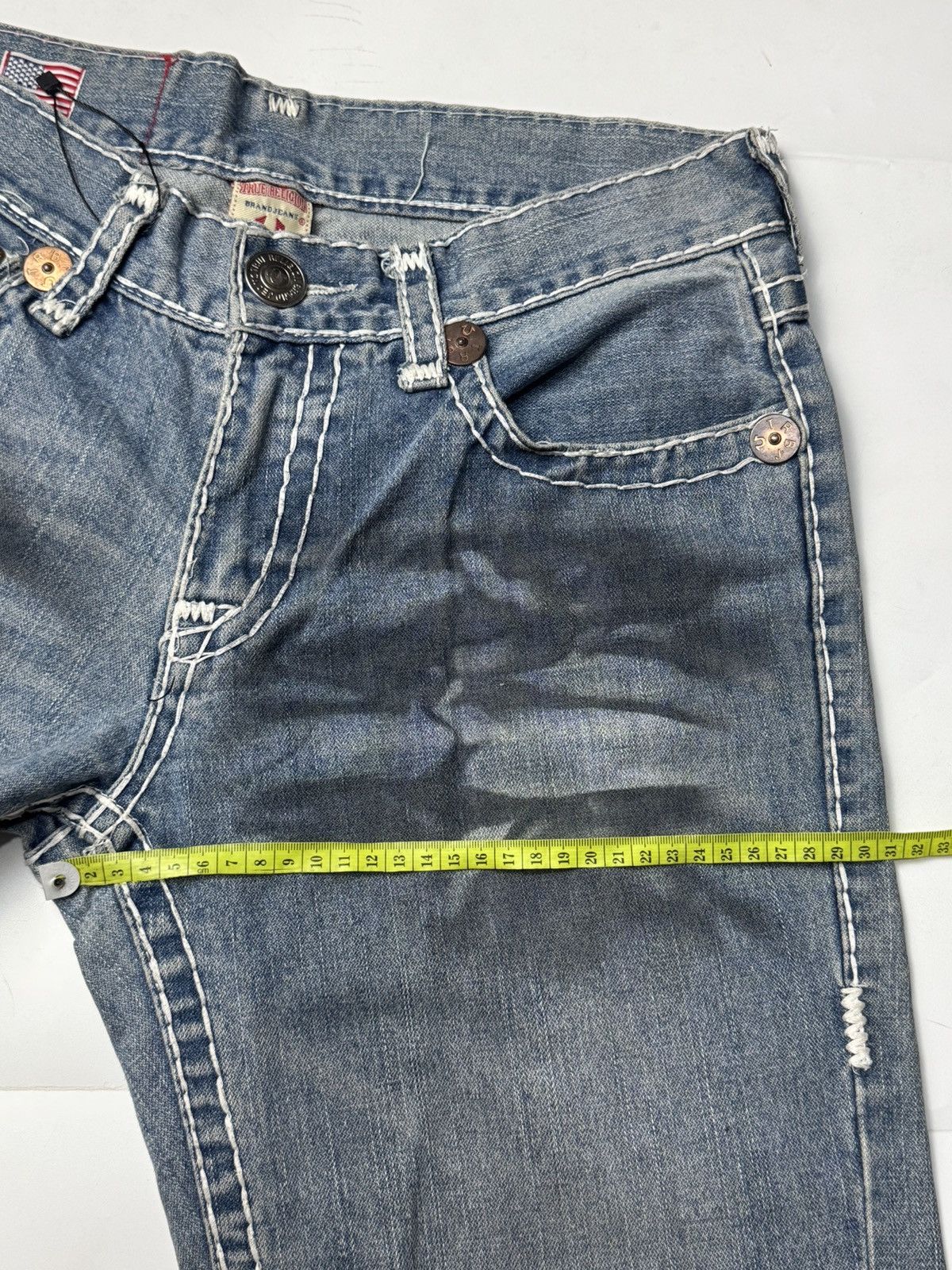 If Six Was Nine × Japanese Brand × True Religion true religion flared distressed denim jeans Size US 30 / EU 46 - 9 Thumbnail