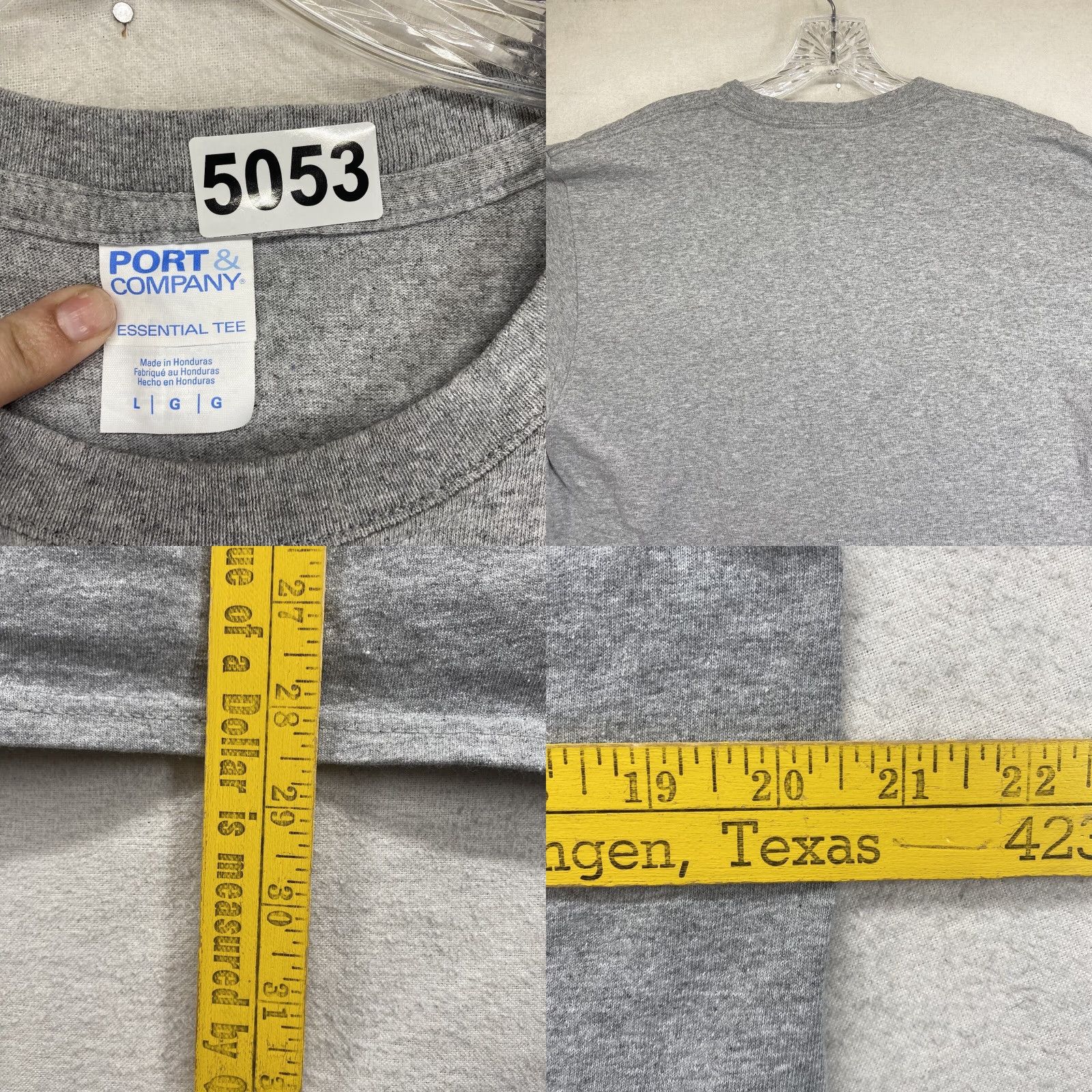 Port & Company VINTAGE Port & Company T-Shirt Mens Medium Gray Short Sleeve Embroidered Chadwell Supply Logo City Work Theme Size US M / EU 48-50 / 2 - 8 Thumbnail