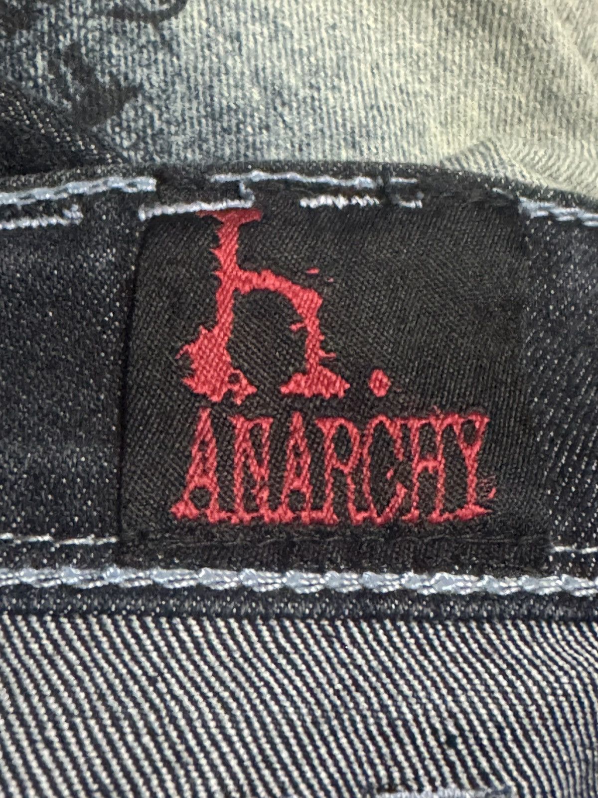 Japanese Brand PUNK DESIGN ANARCHY WINGS EMBROIDED FLARE LGB STYLE RARE Size US 32 / EU 48 - 12 Thumbnail