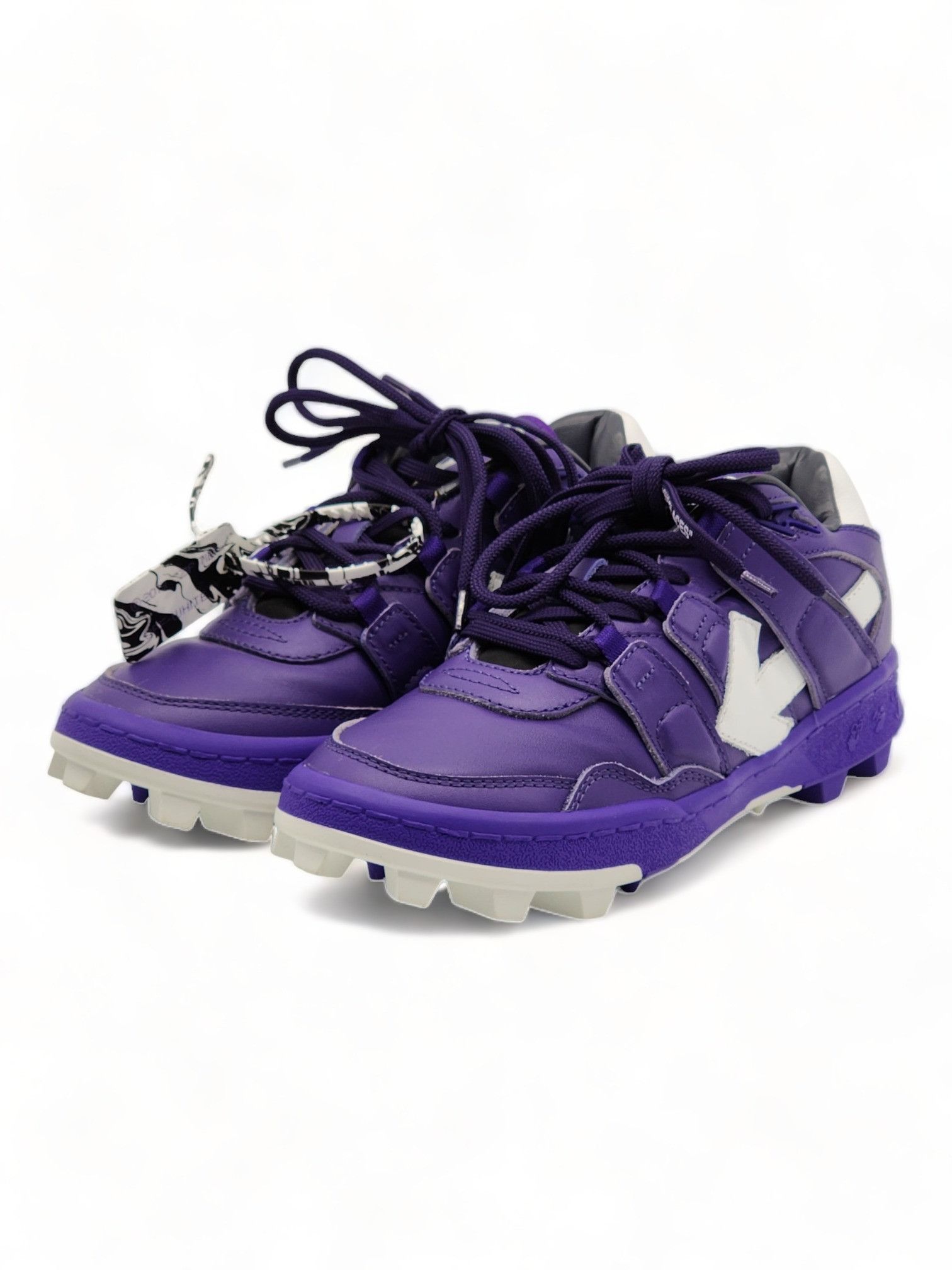 image of Off White x Virgil Abloh Mountain Cleats Sneakers ‘Purple’ - 7, Women's