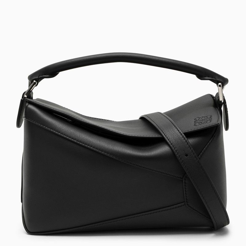 image of Loewe Black Small Puzzle Bag, Women's