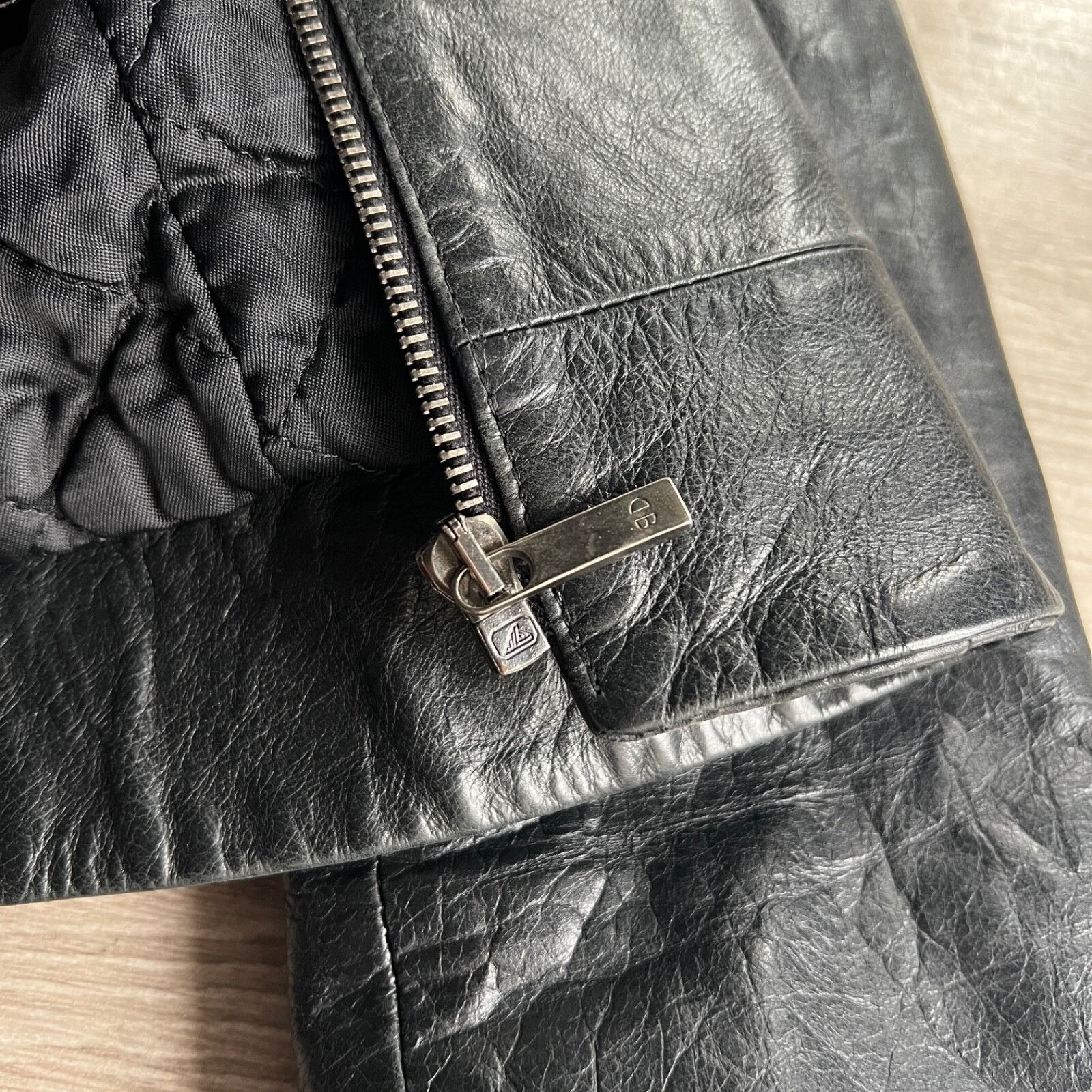 Vintage Blue Deep Y2K Vintage Real Leather Jacket 8717AC Size M / US 6-8 / IT 42-44 - 7 Thumbnail