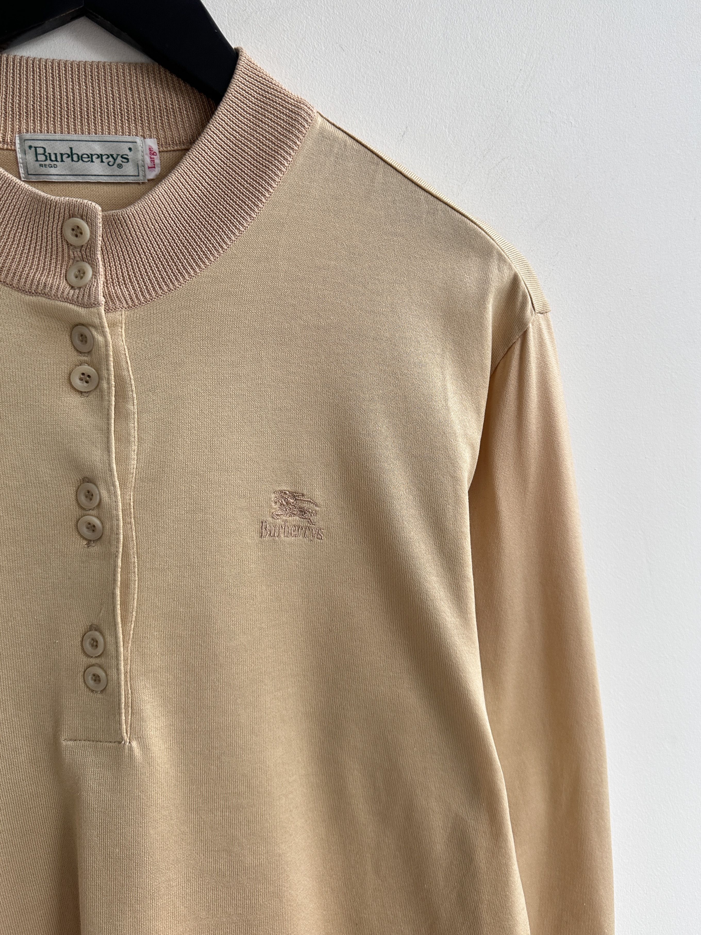 Burberry Vintage Burberry Longsleeve Tee Shirt Size L / US 10 / IT 46 - 3 Thumbnail