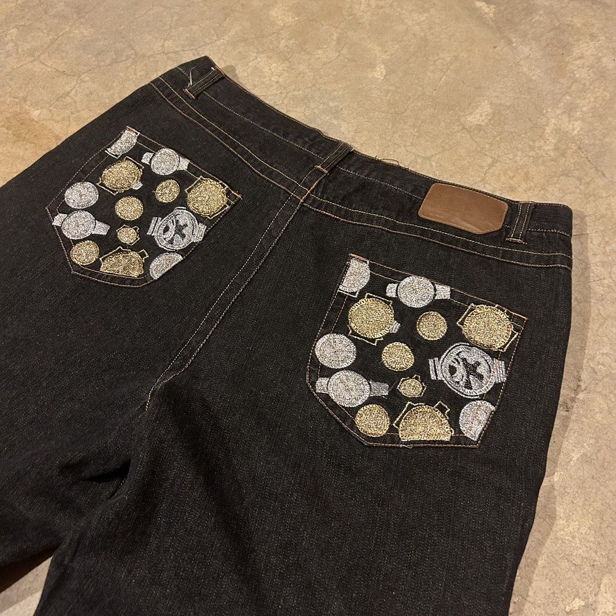 JNCO Crazy Vintage Y2K Embroidered Pocket Baggy Jeans Skater JNCO Size US 38 / EU 54 - 3 Thumbnail