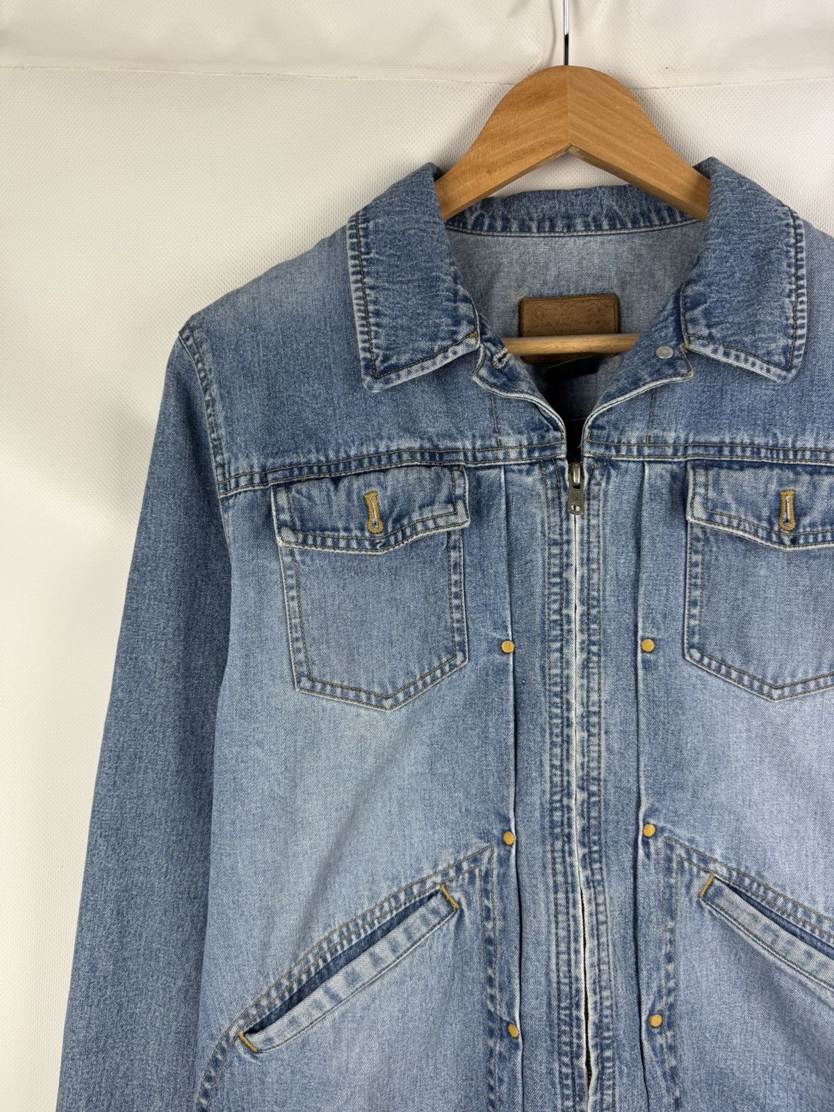 Ralph Lauren Ralph Lauren Jeans Co Vintage Denim Full Zip Western Jacket Size L / US 10 / IT 46 - 4 Thumbnail