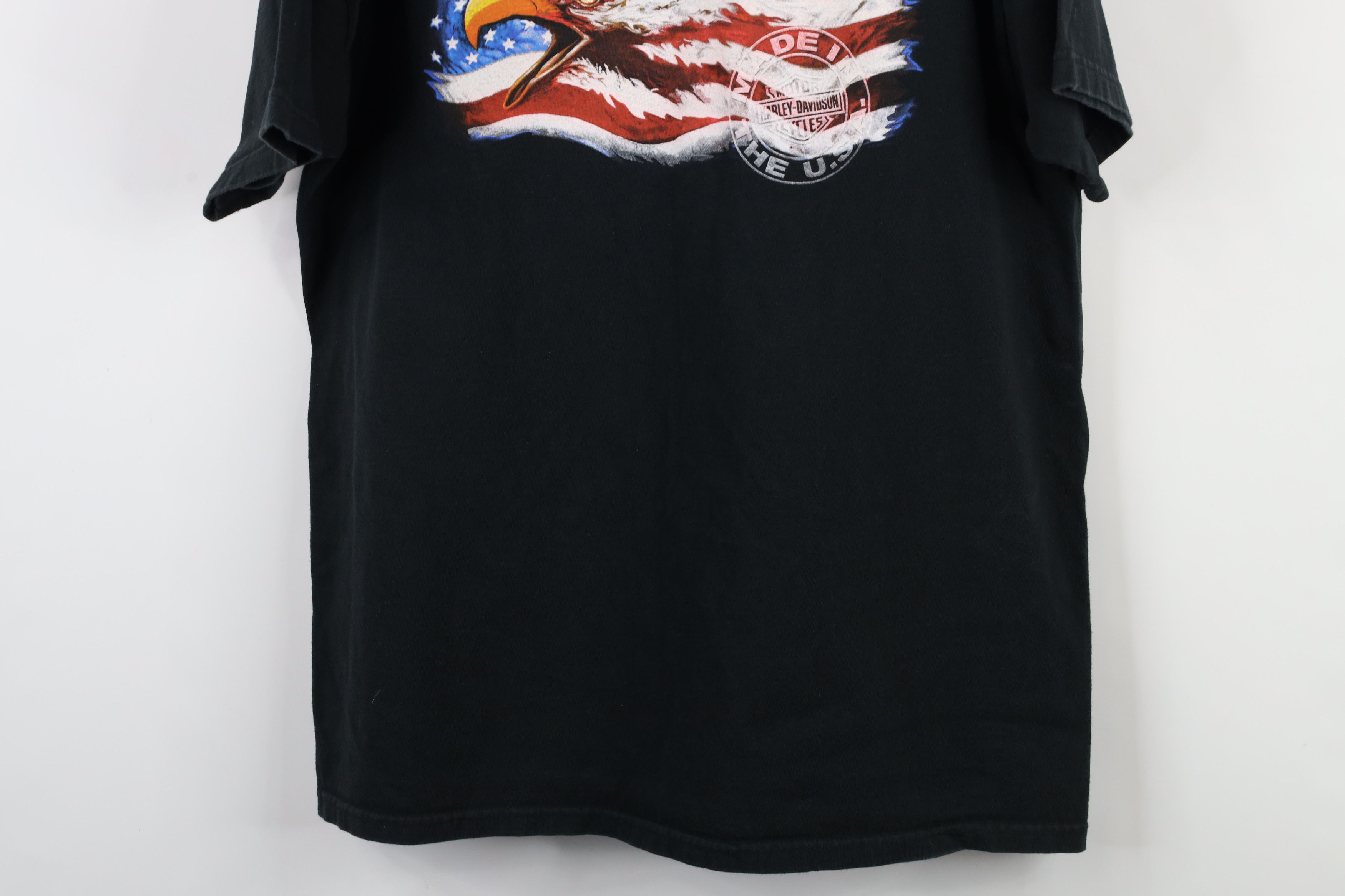Harley Davidson × Vintage Vintage Y2K 2003 Harley Davidson Spell Big Logo USA T-Shirt Size US XL / EU 56 / 4 - 11 Thumbnail