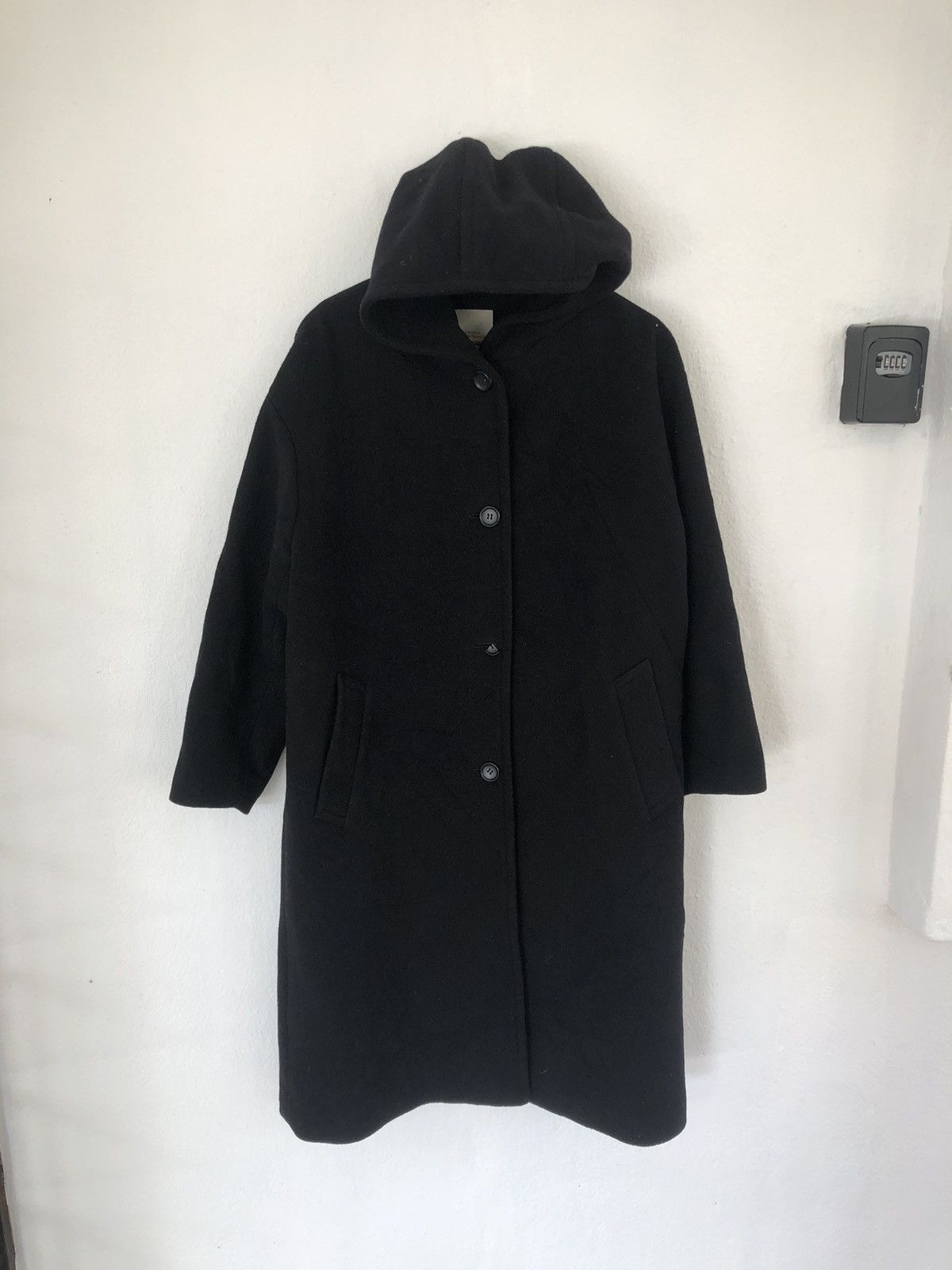 Designer × Japanese Brand × URBAN RESEARCH DOORS The Urban Research Heavy Wool Long Coats Hoodie Size US M / EU 48-50 / 2 - 1 Thumbnail
