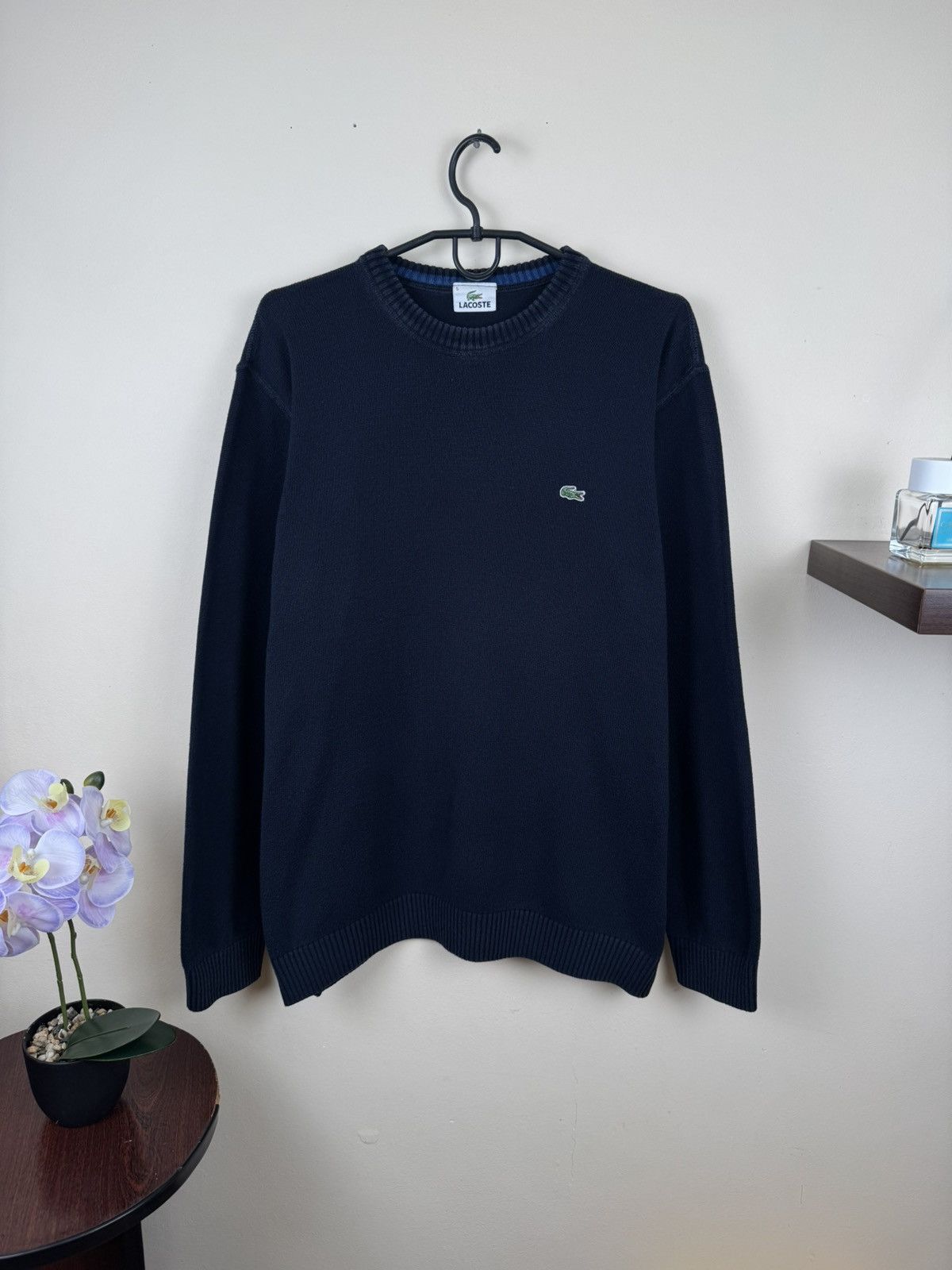 Lacoste Vintage Lacoste Sweater Dark Blue L Pasha Style Casual Size US L / EU 52-54 / 3 - 4 Thumbnail