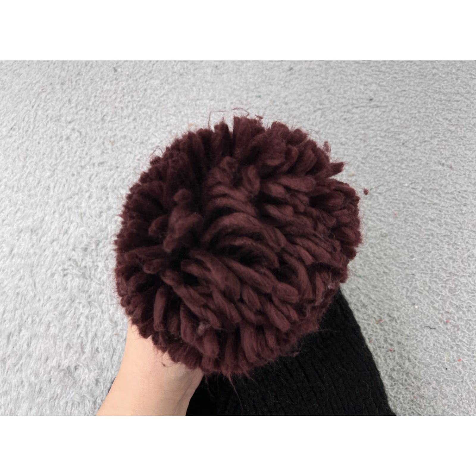 Vintage Wild Fable Beanie Toque Womens One Size Black Purple Knit Acrylic Poly Blend Size ONE SIZE - 2 Thumbnail