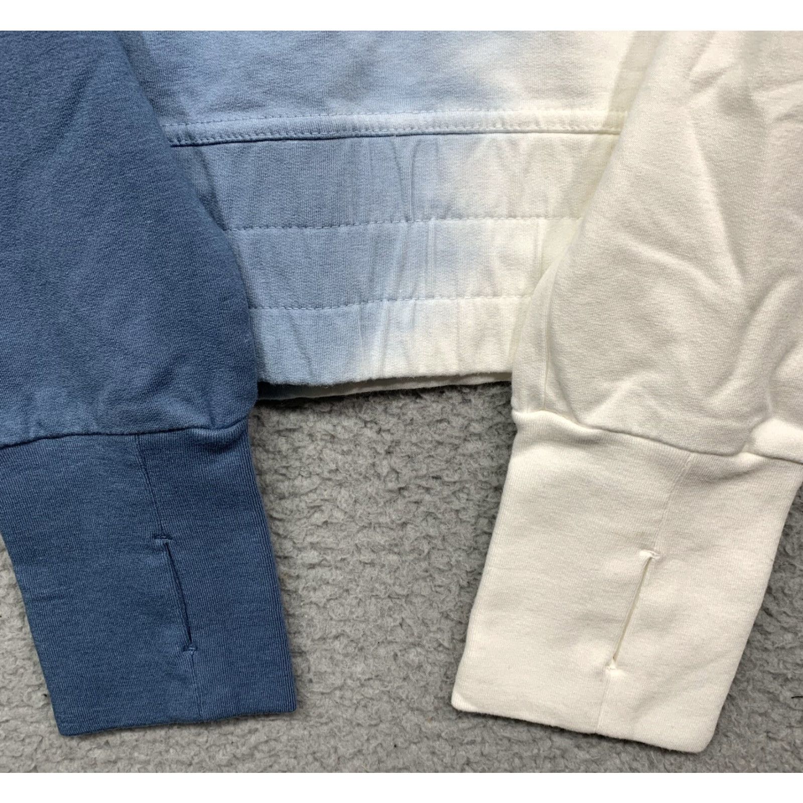 Vintage Joy Lab Women's Cropped Sweatshirt Blue & Cream Logo Activewear Small NWT Shirts? Size S / US 4 / IT 40 - 5 Thumbnail