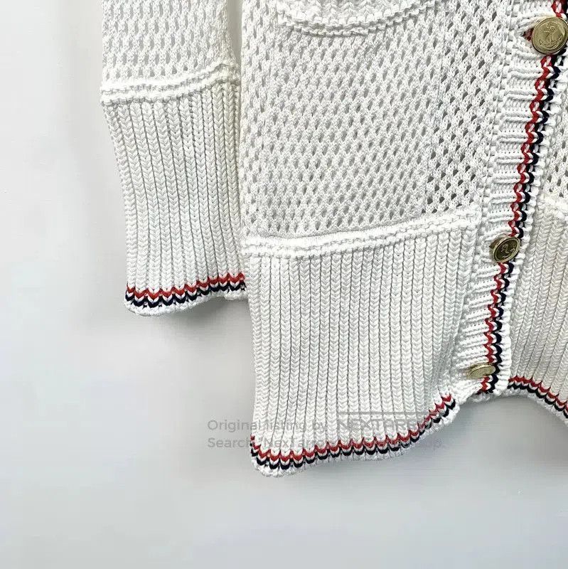 Thom Browne Thom Browne White Knit Women's Cardigan . Size M / US 6-8 / IT 42-44 - 4 Thumbnail