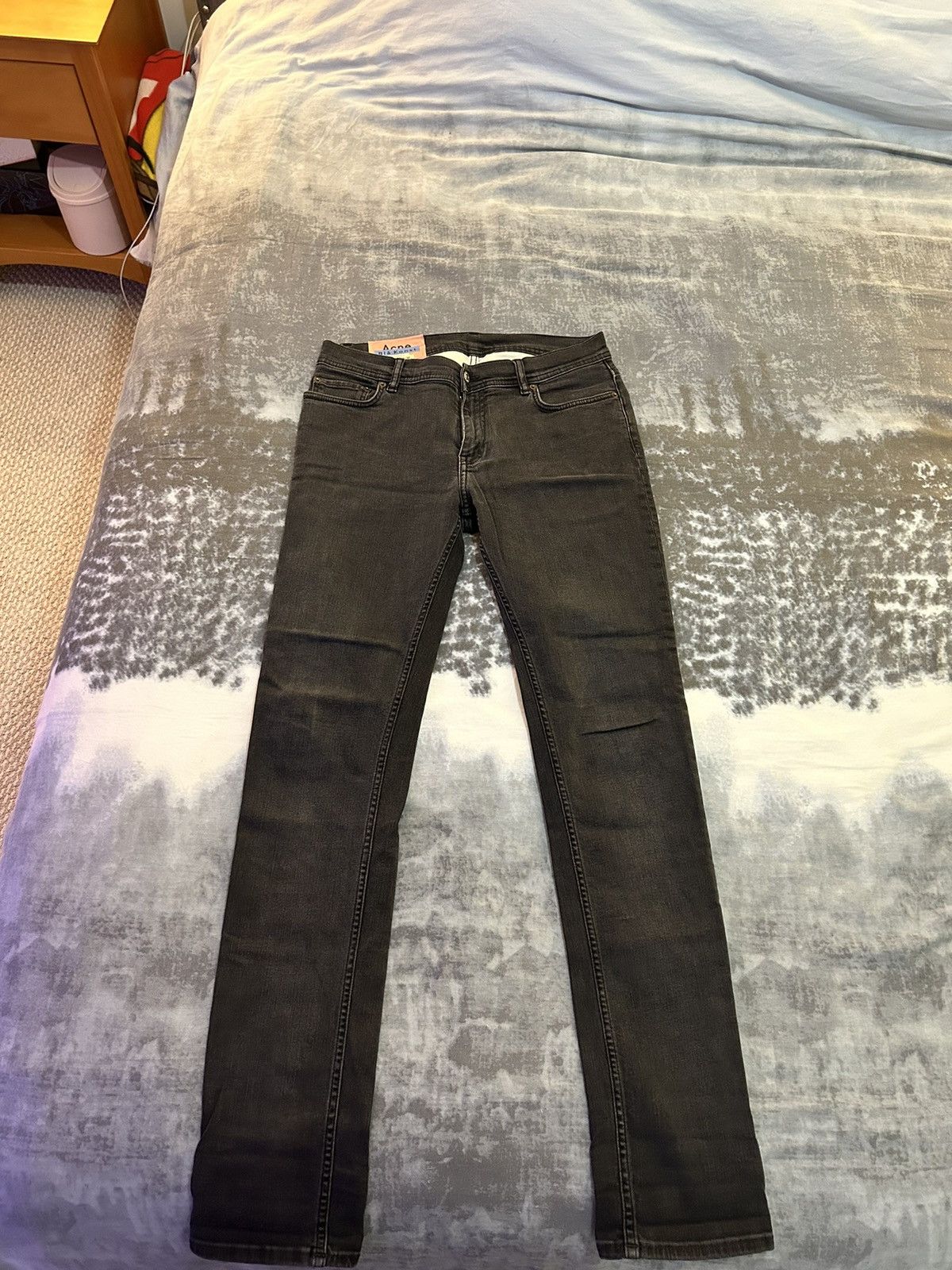 Acne Studios Biå Konst North used black denim back patch Acne Studios Size US 32 / EU 48 - 1 Thumbnail