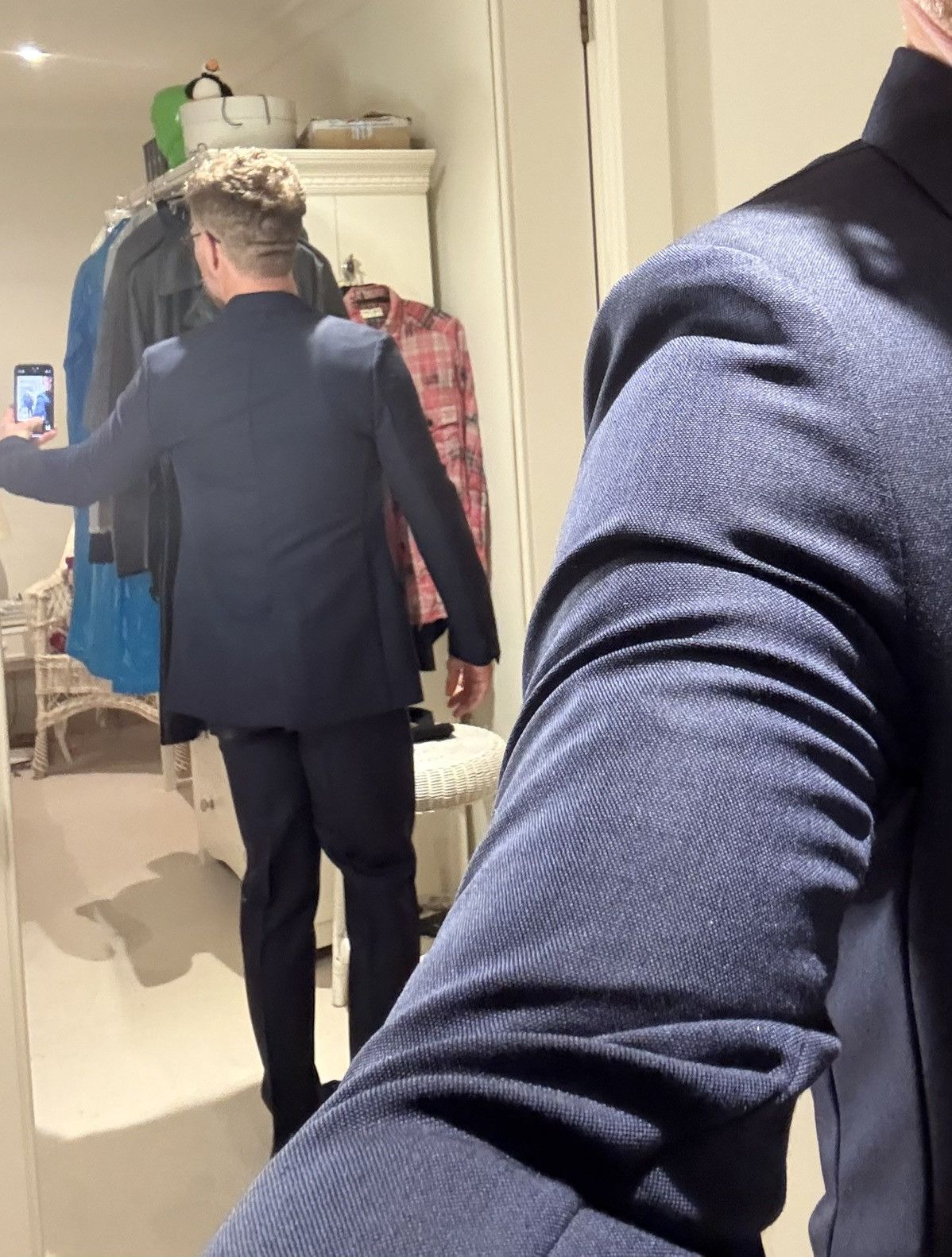 Dior Grail Dior KVA blue notch lapel unstructured blue suit 48 Size 38R - 4 Thumbnail