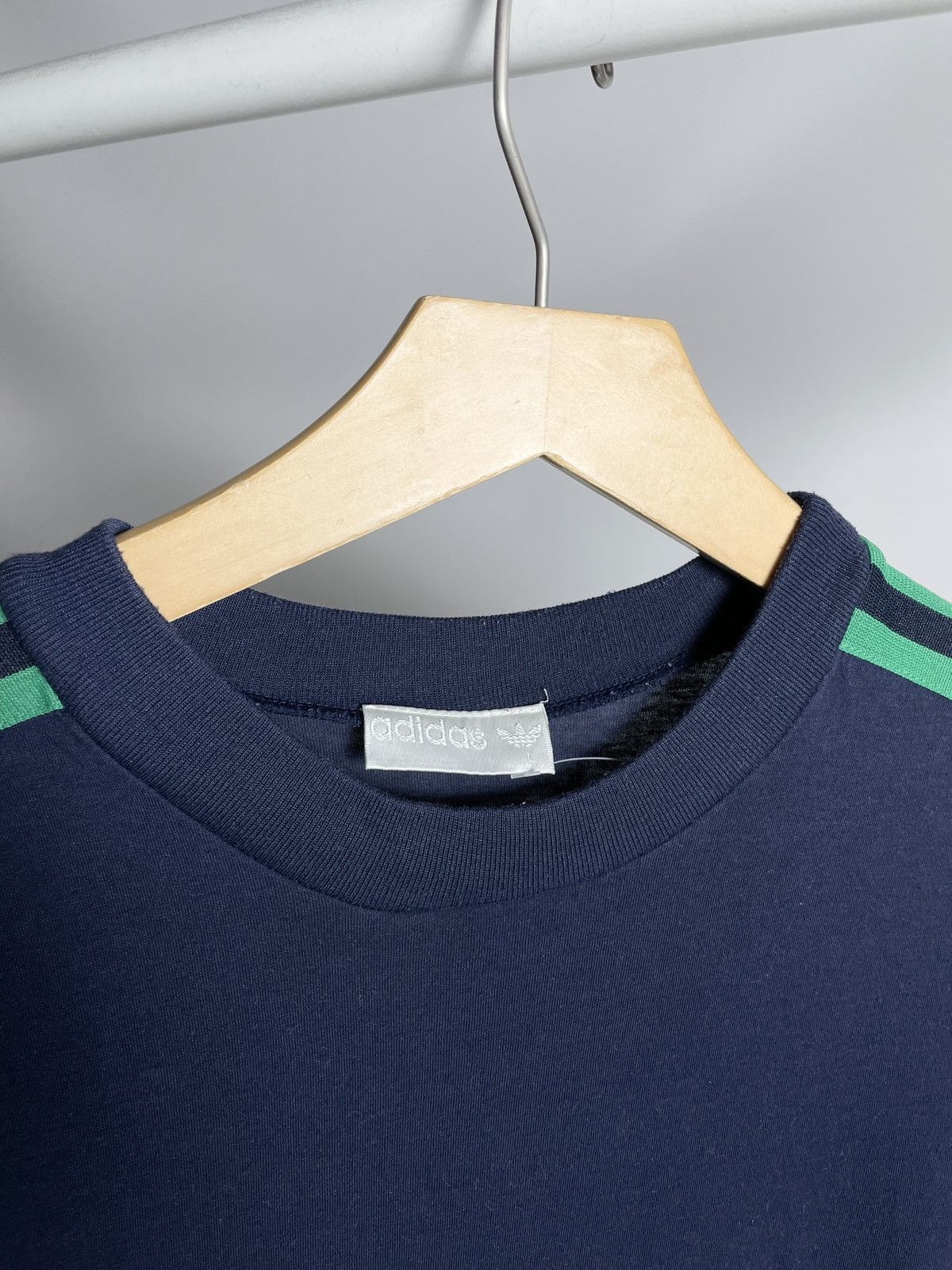 Adidas × Vintage 🦖VINTAGE 🦖 Adidas Brasil Striped Blue Jersey eqt Tee shirt Size US L / EU 52-54 / 3 - 5 Thumbnail