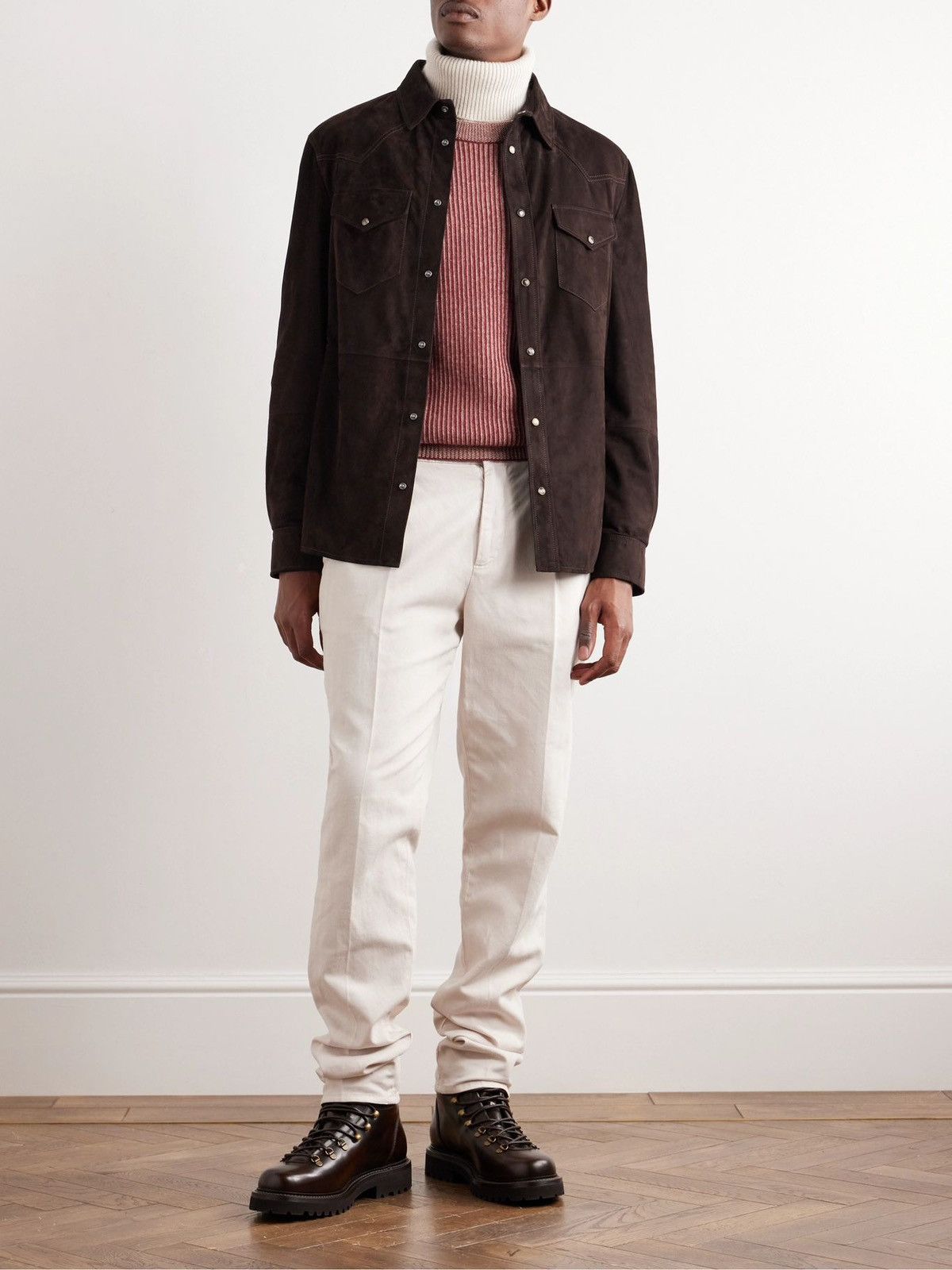 Brunello Cucinelli Brunello Cucinelli Leather Jacket Size US L / EU 52-54 / 3 - 2 Thumbnail