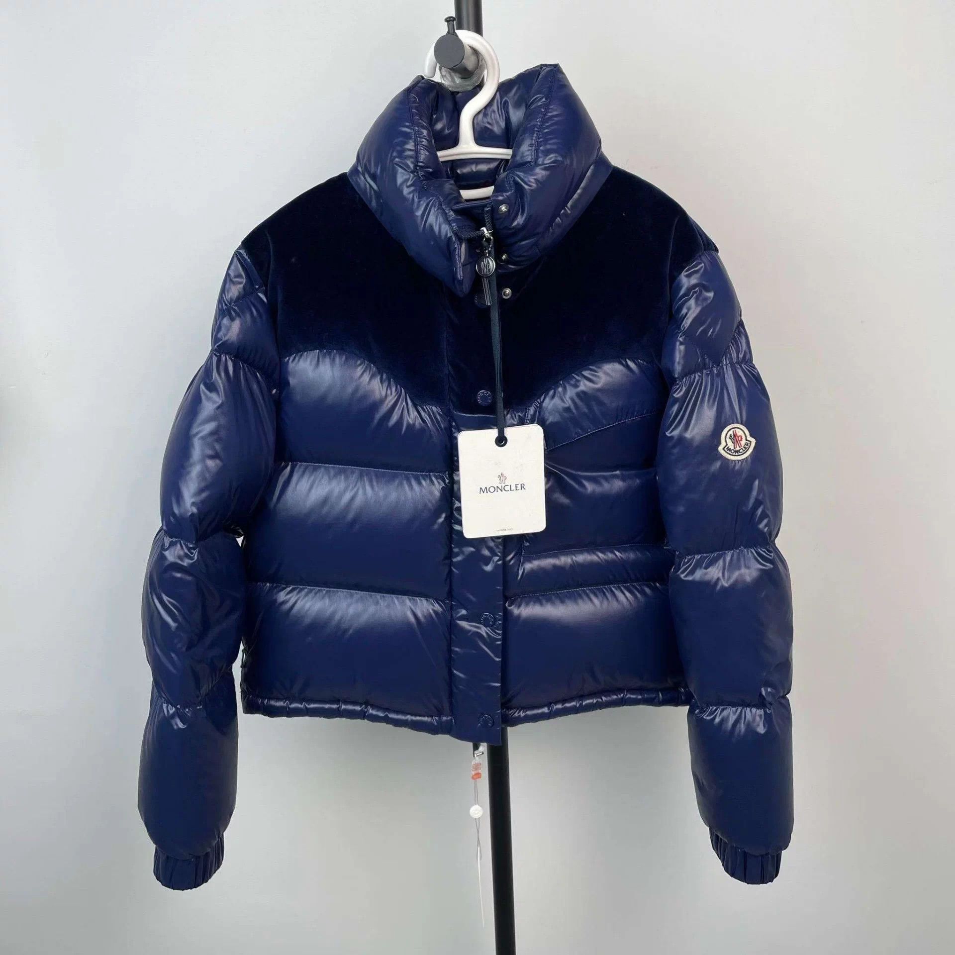 Moncler blue down jacket size 2