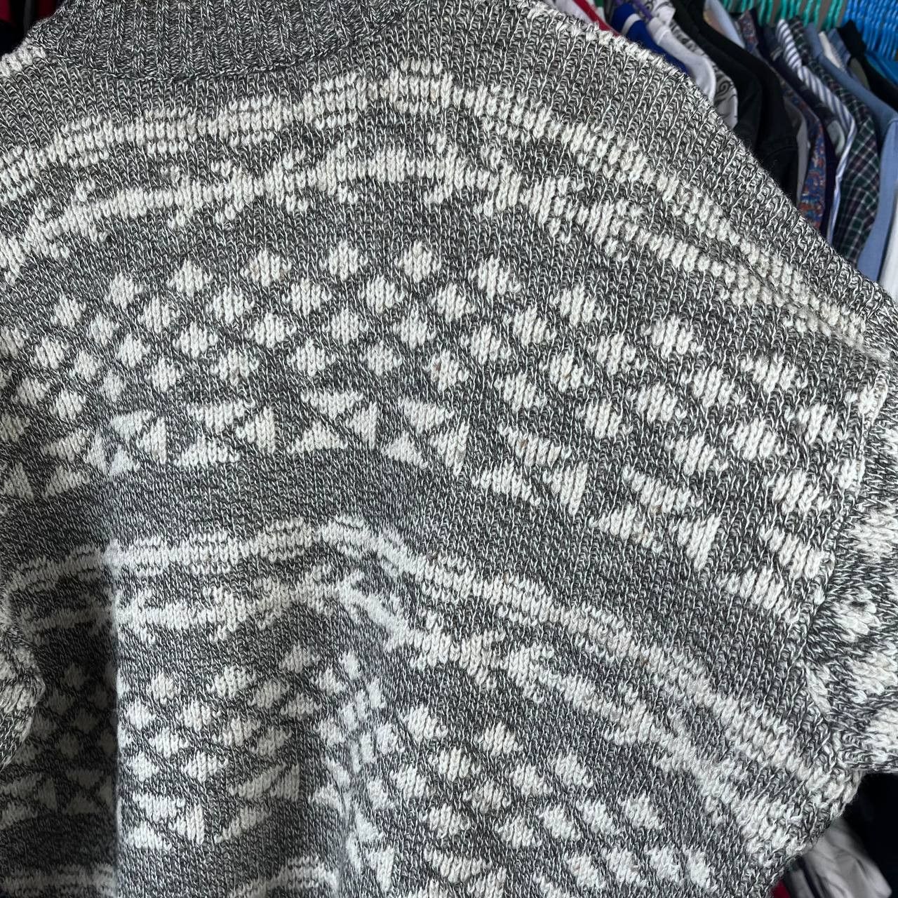 Lacoste 90s Lacoste Chemise Nordic Fair Isle Wool Knit Sweater Size US L / EU 52-54 / 3 - 13 Thumbnail
