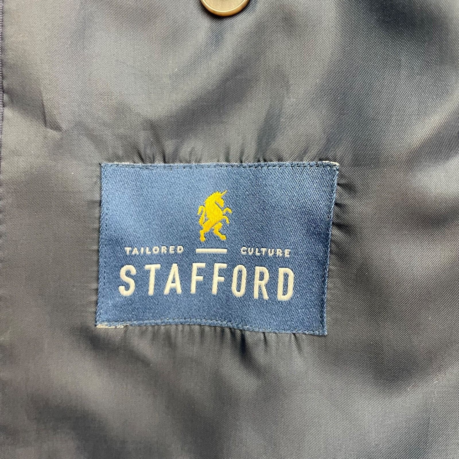 Stafford Stafford Men's Performance Elbow Patches 2-Button Blazer Gra Size 46R - 6 Thumbnail