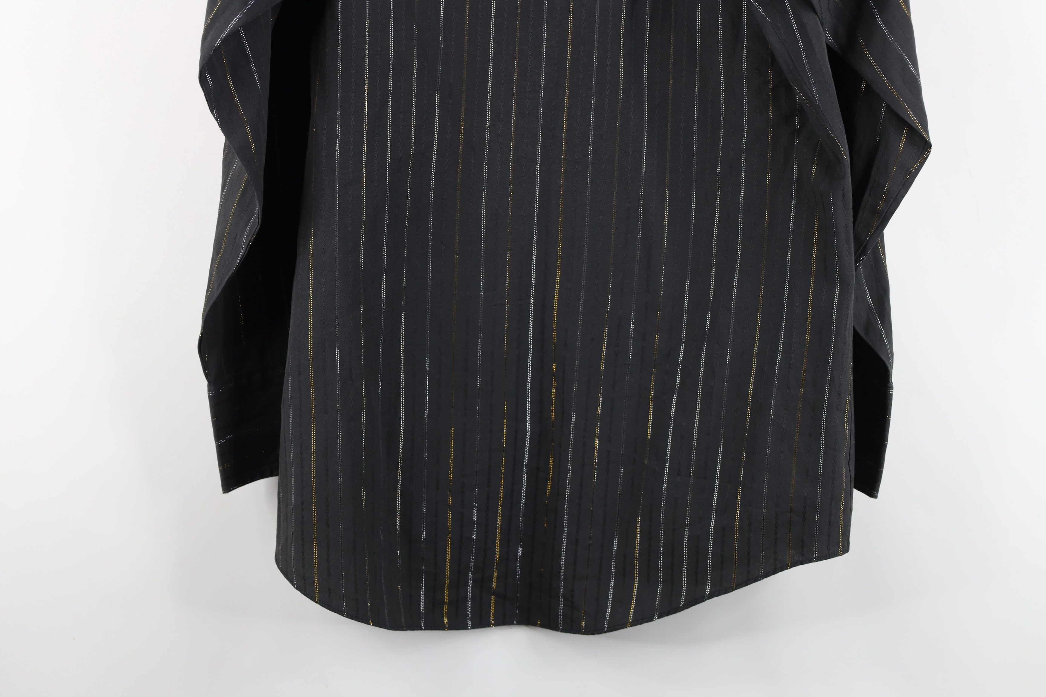 Vintage Vintage 90s Streetwear Metallic Striped Western Button Shirt Size US M / EU 48-50 / 2 - 12 Thumbnail