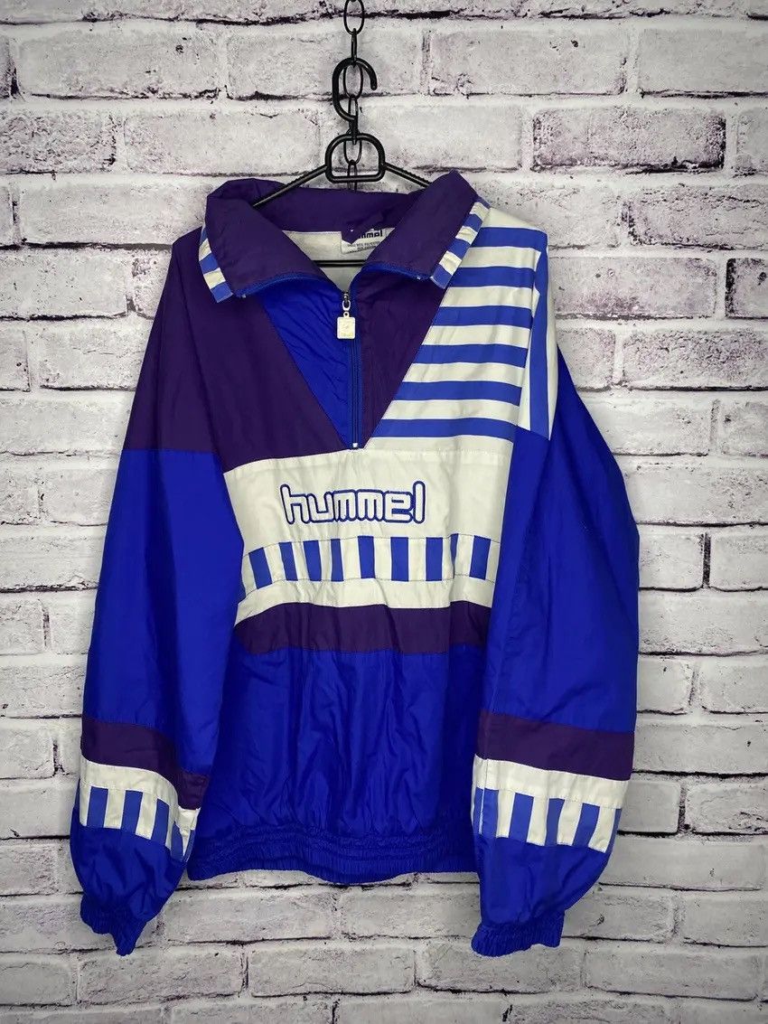 🪢 Vintage Hummel 90s Half Zip Light Jacket Rare Streetwear🪢