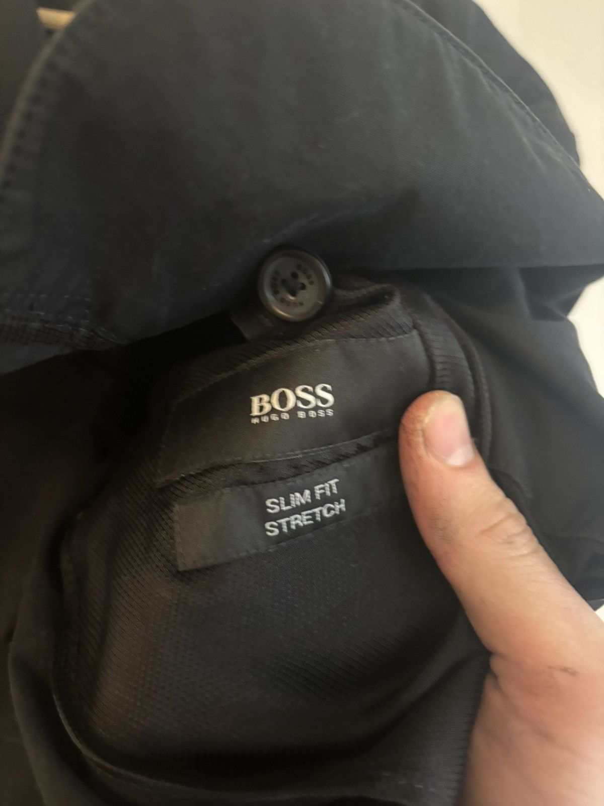 Hugo Boss Men’s Large Hugo boss black slim stretch blazer jacket Size 52L - 5 Thumbnail