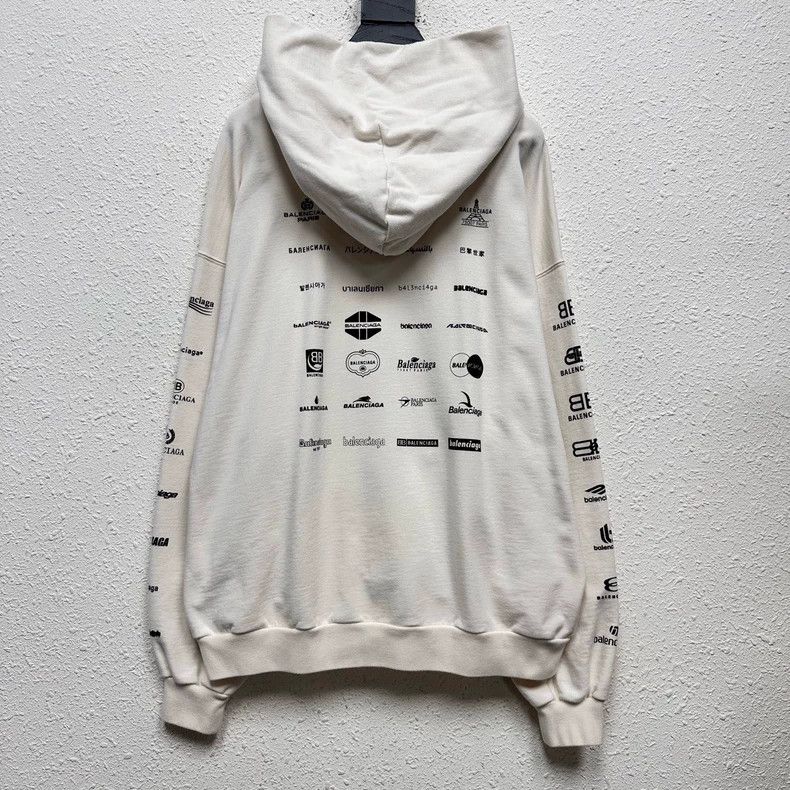 Balenciaga Balenciaga Multi-element full-printed LOGO hoodie Size US M / EU 48-50 / 2 - 2 Thumbnail