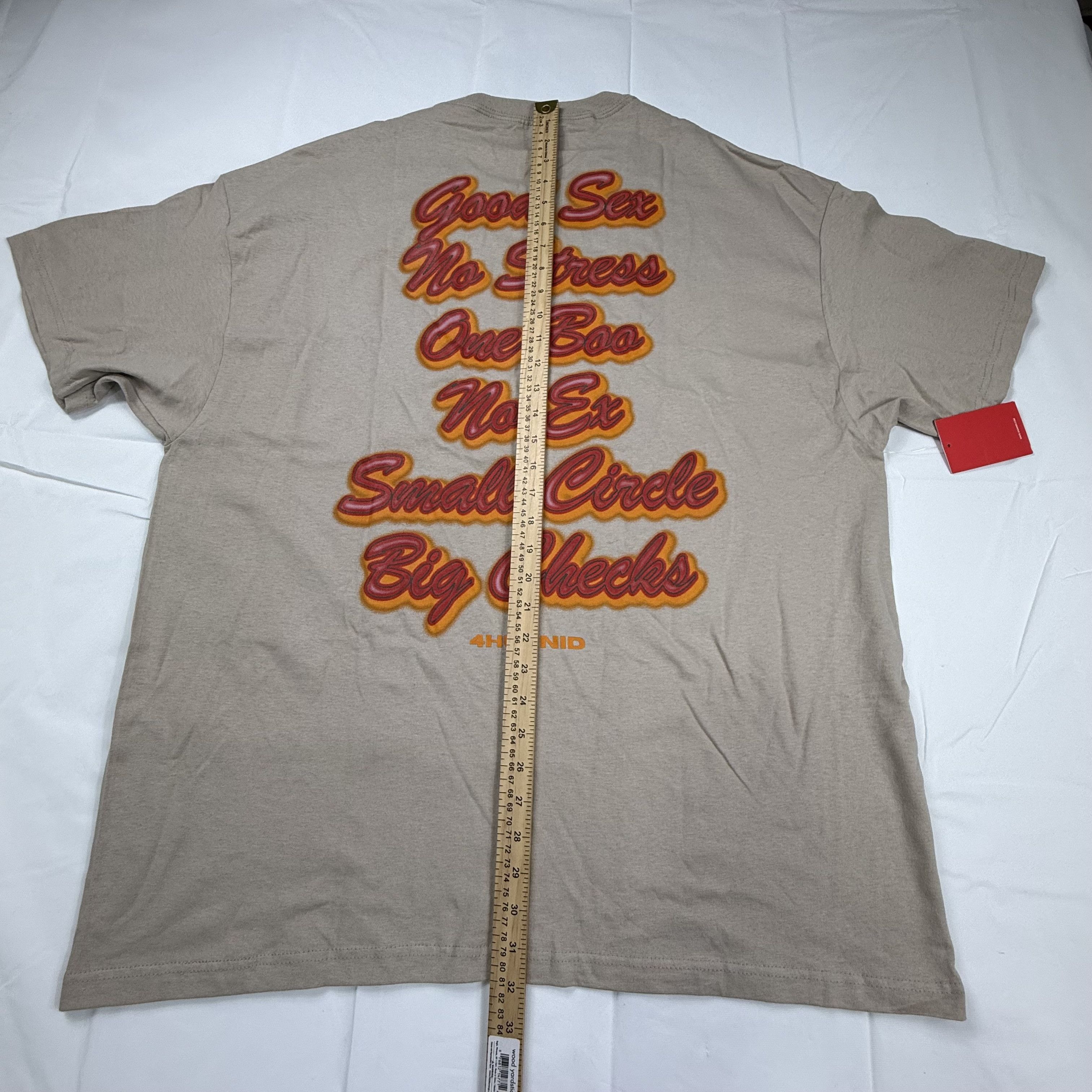 4HUNNID 4HUNNID Mens Tan Good Sex No Stress Puff Size US XXL / EU 58 / 5 - 8 Thumbnail