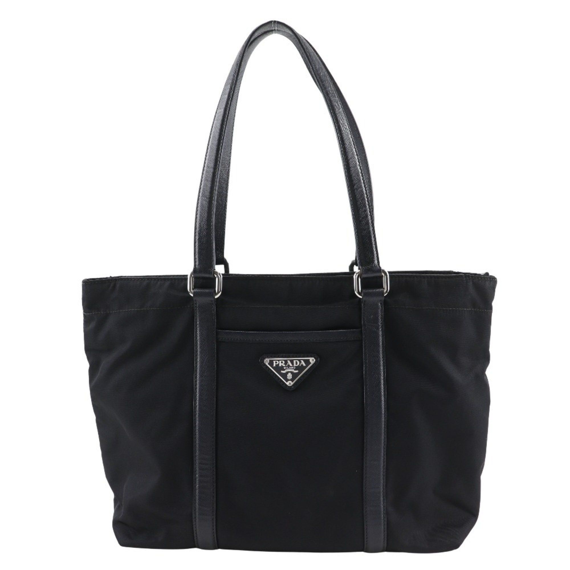 Prada Prada Tote Bag BR2311 Nylon and Leather NERO Black Women's Size ONE SIZE - 1 Thumbnail