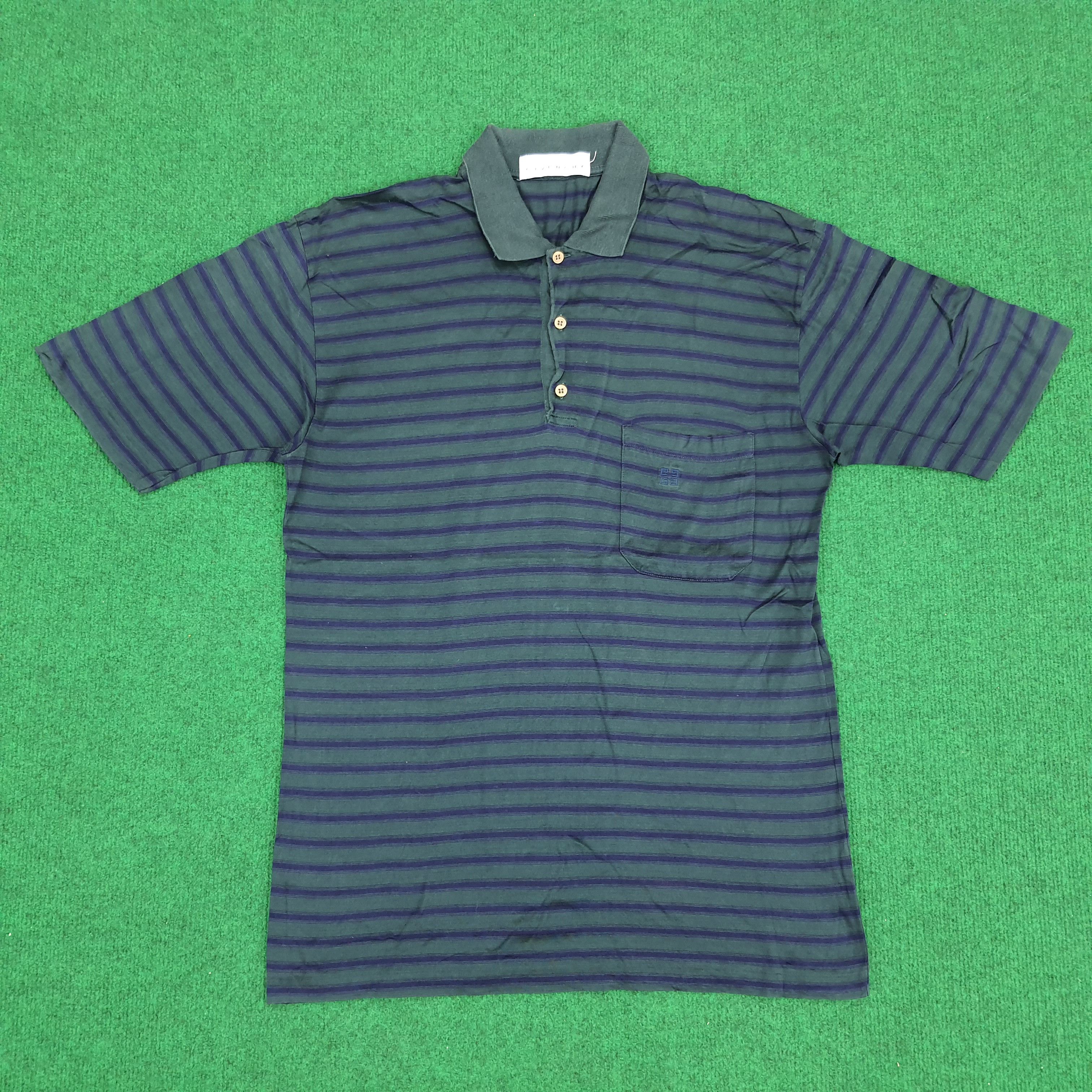 Designer × Givenchy Vintage Givenchy Stiped Italian Designer Polo Shirt Size US M / EU 48-50 / 2 - 1 Thumbnail