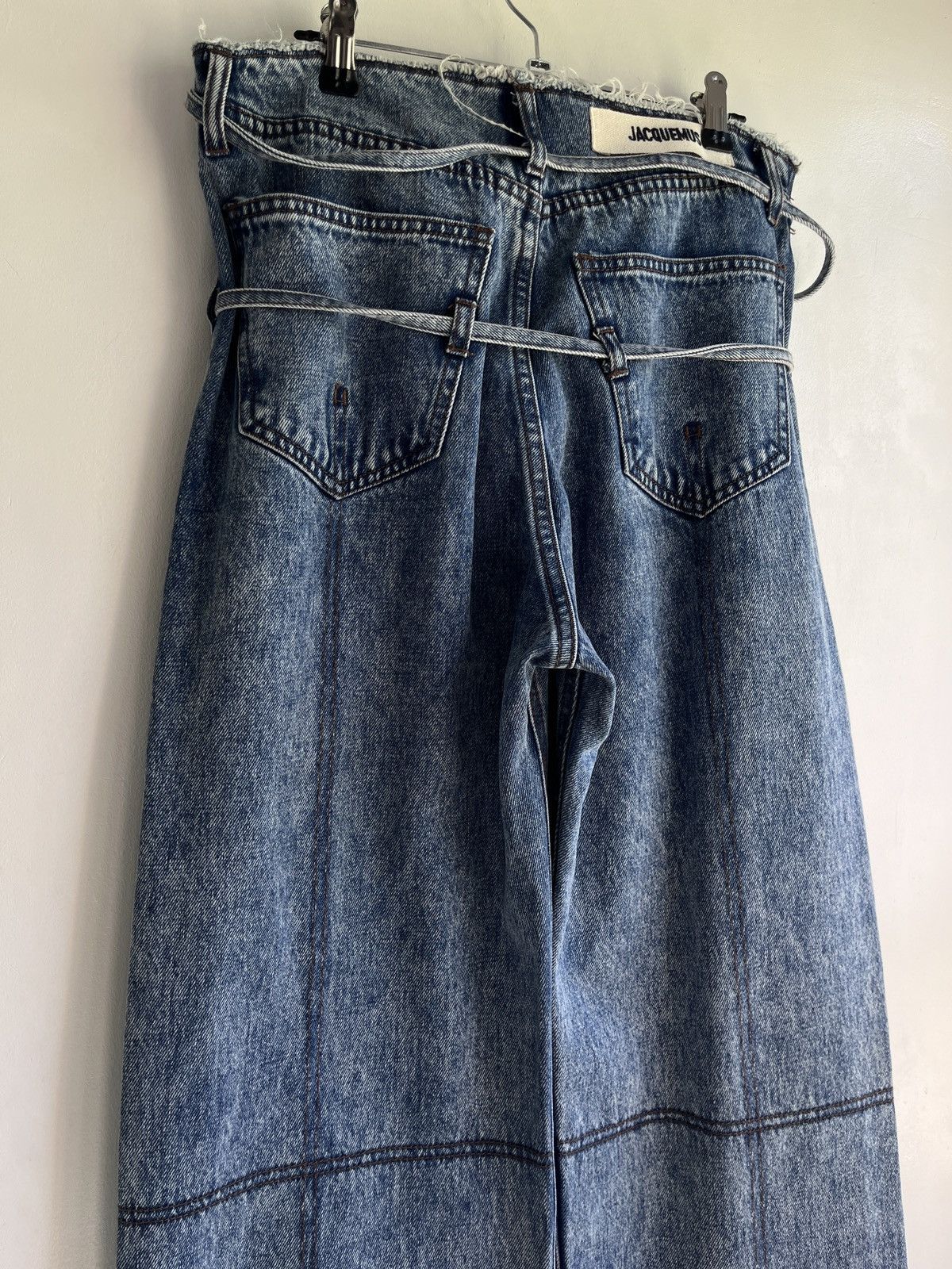Jacquemus Caraco Belted Jeans Size 31" - 6 Thumbnail
