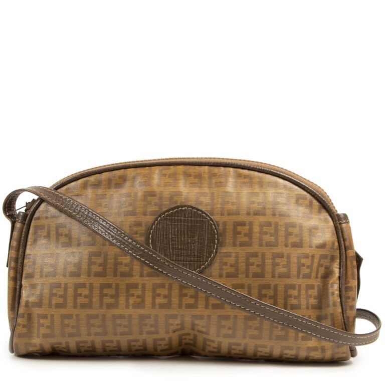 Fendi 1980s Fendi Roma Zucca Monogram Jacquard Logo Crossbody Bag | Grailed