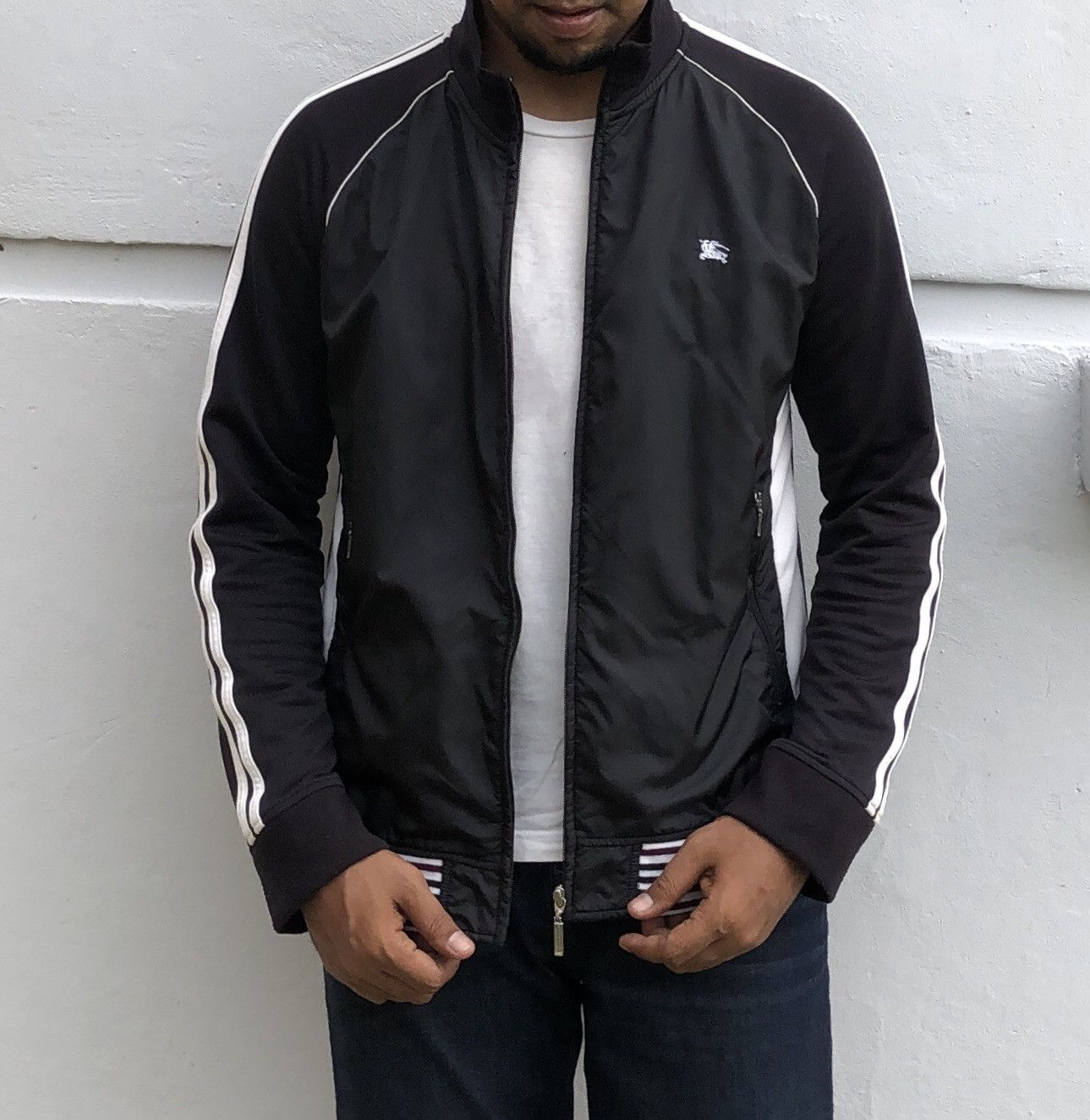 Burberry Burberry Black Label Track Jacket Embroidery Logo Size US M / EU 48-50 / 2 - 2 Thumbnail