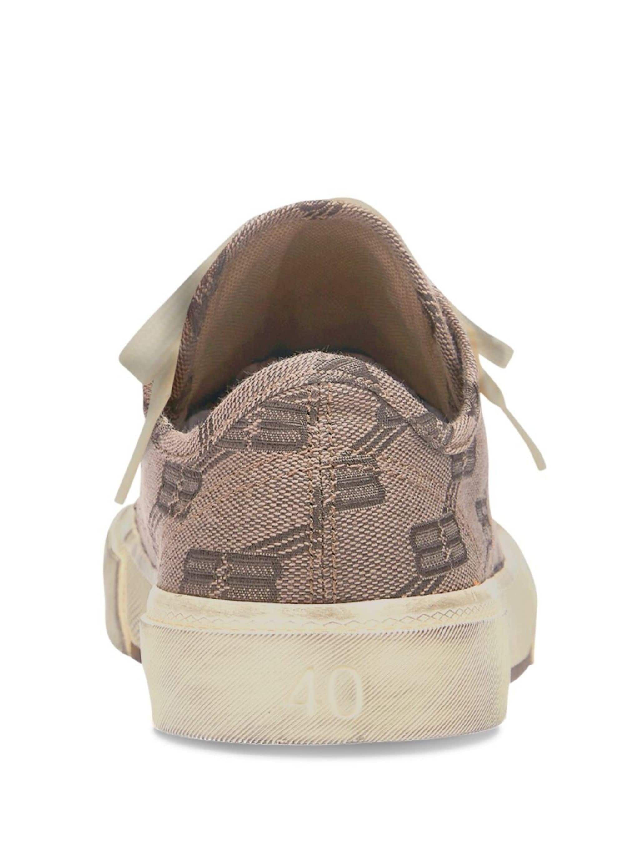 Balenciaga oc11z10624 Paris BB Monogram Sneakers in Beige Size US 11 / EU 44 - 3 Thumbnail