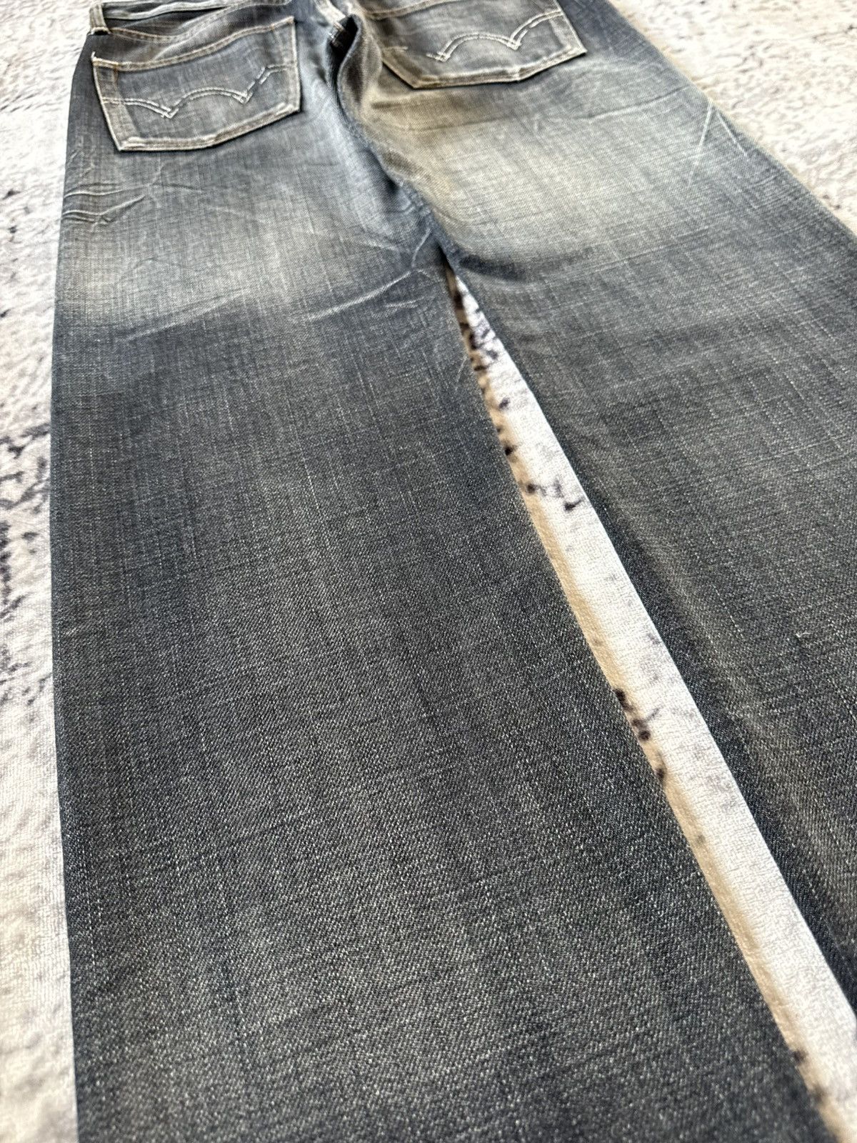 Edwin Edwin 502 Sulfur Denim Shadow Wash Jeans Size US 30 / EU 46 - 16 Thumbnail