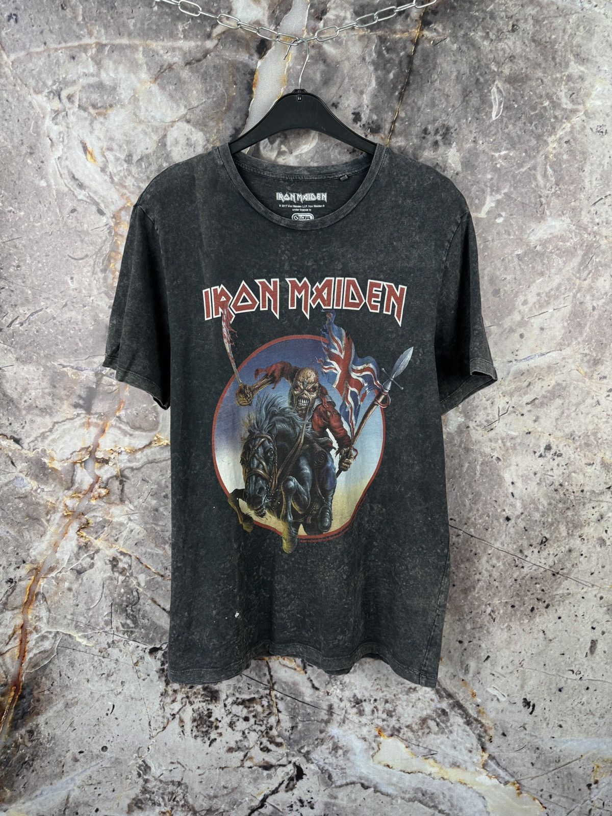 Iron Maiden Men’s Iron Maiden 2017 T-Shirt Music Rock Band Size Large Size US L / EU 52-54 / 3 - 1 Thumbnail