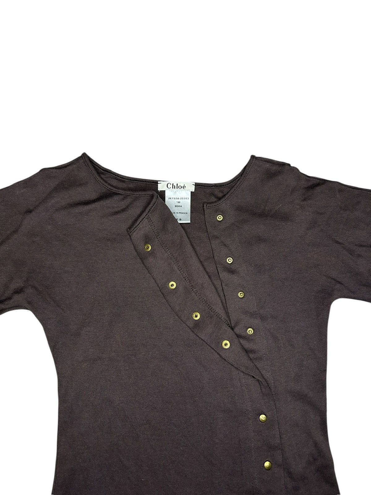 Chloe S/S 02 by Phoebe Philo Snap Button T-Shirt Size S / US 4 / IT 40 - 10 Thumbnail