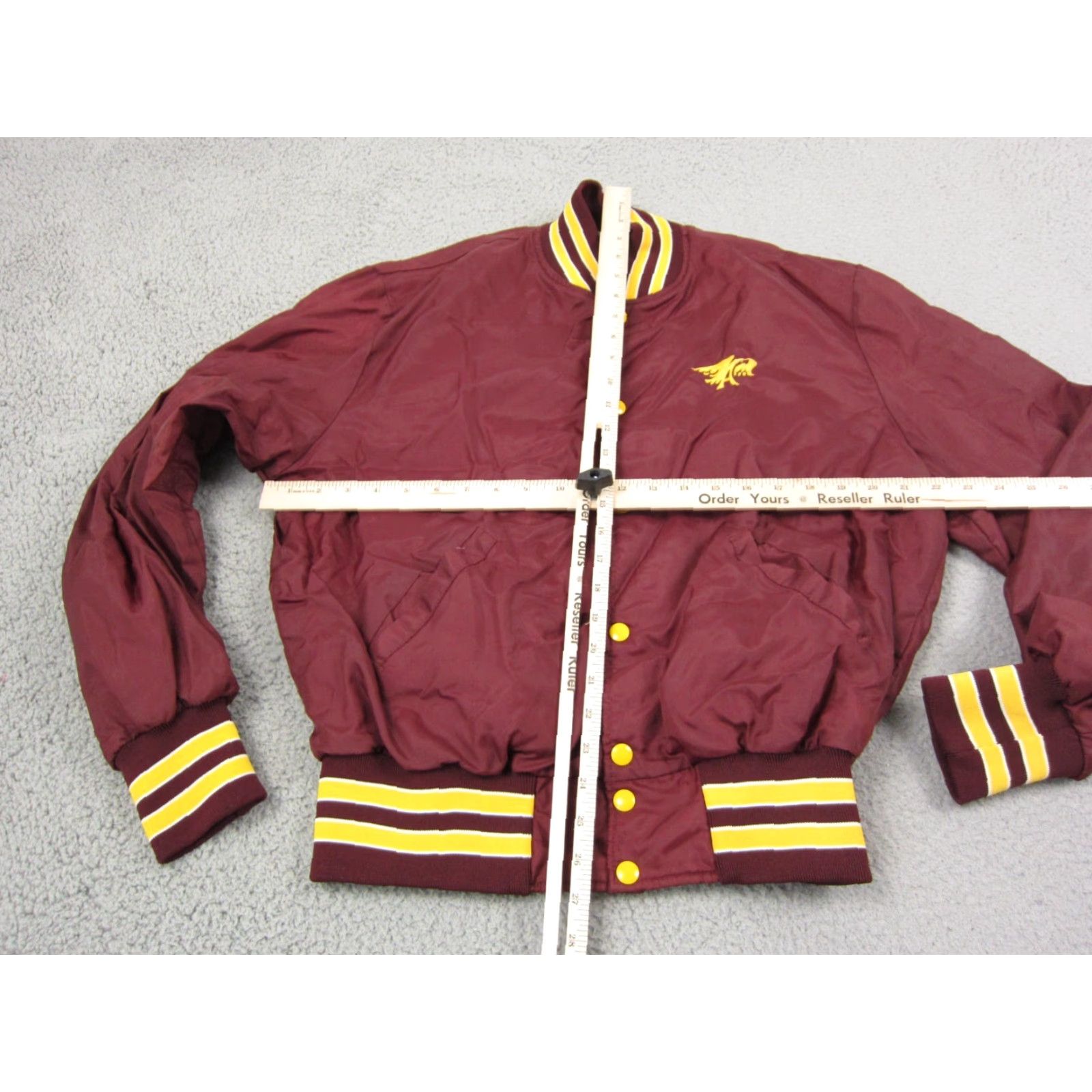 Holloway VINTAGE Holloway Jacket Mens L Red 80s Bomber Satin Nylon Snap Up Baseball Workwear Size US L / EU 52-54 / 3 - 6 Thumbnail