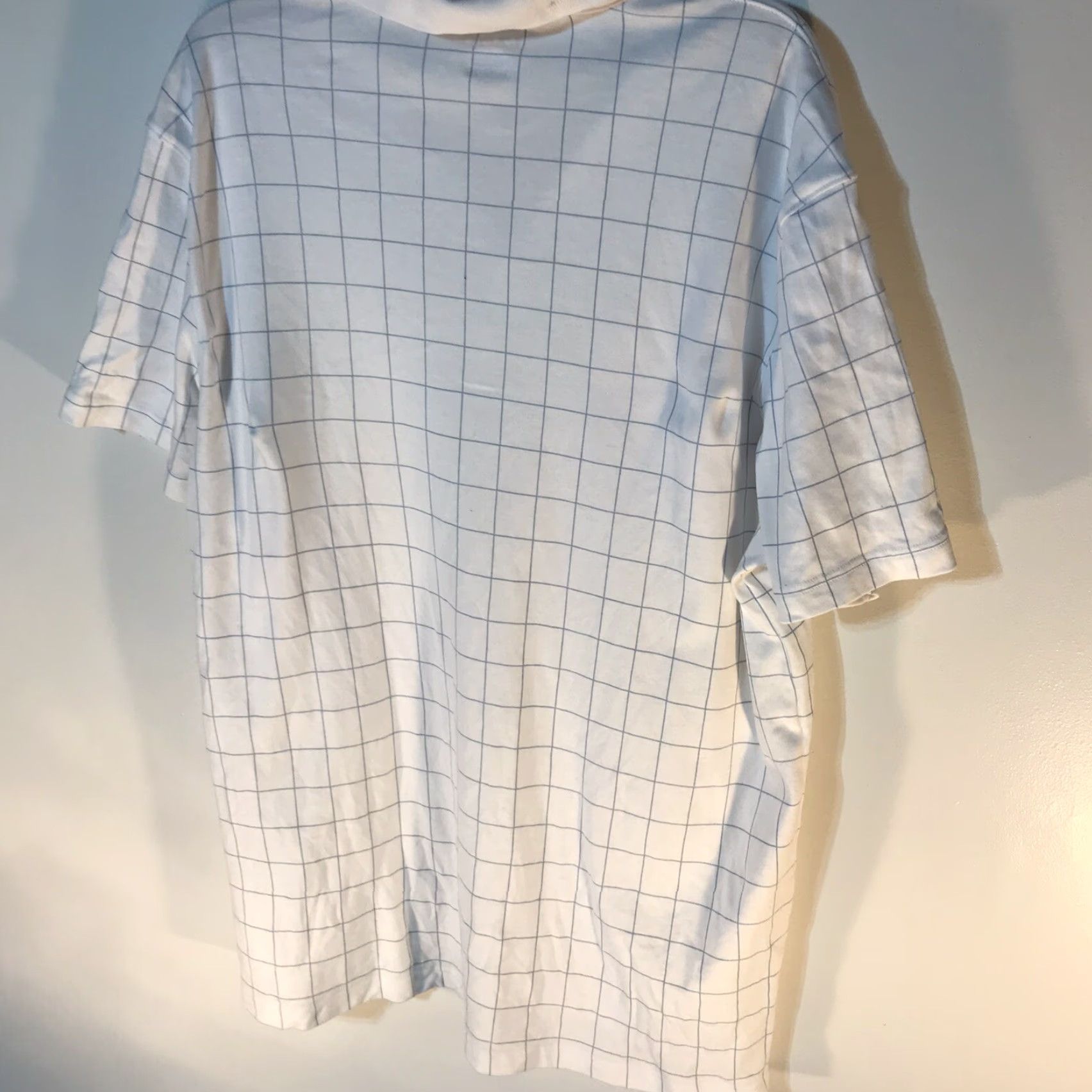Izod IZOD Striped Polo Shirt Mens XL White/Blue 1/4 Button Casual Activewear Size US XL / EU 56 / 4 - 4 Thumbnail